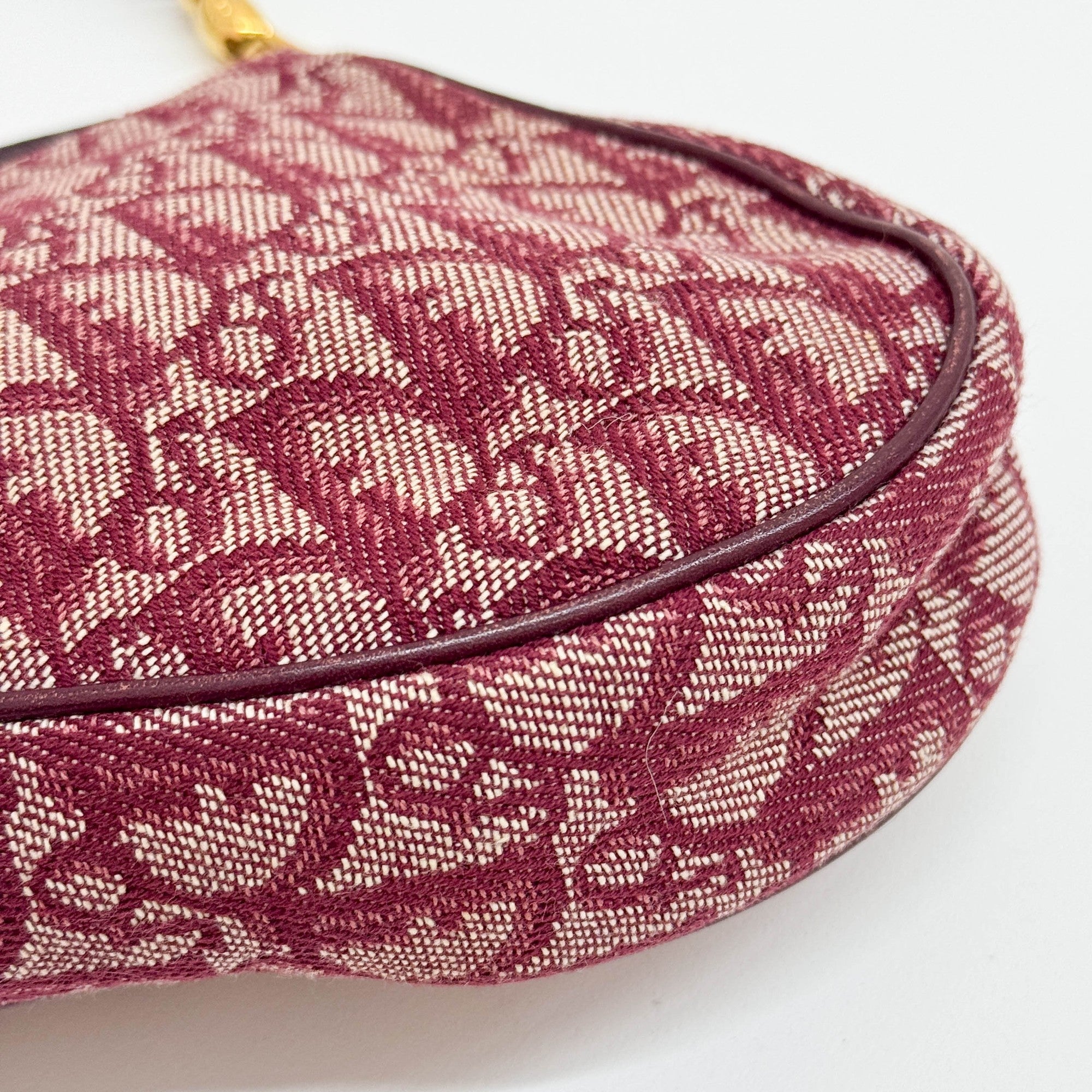 Saddle Red Trotter Canvas Shoulder Bag