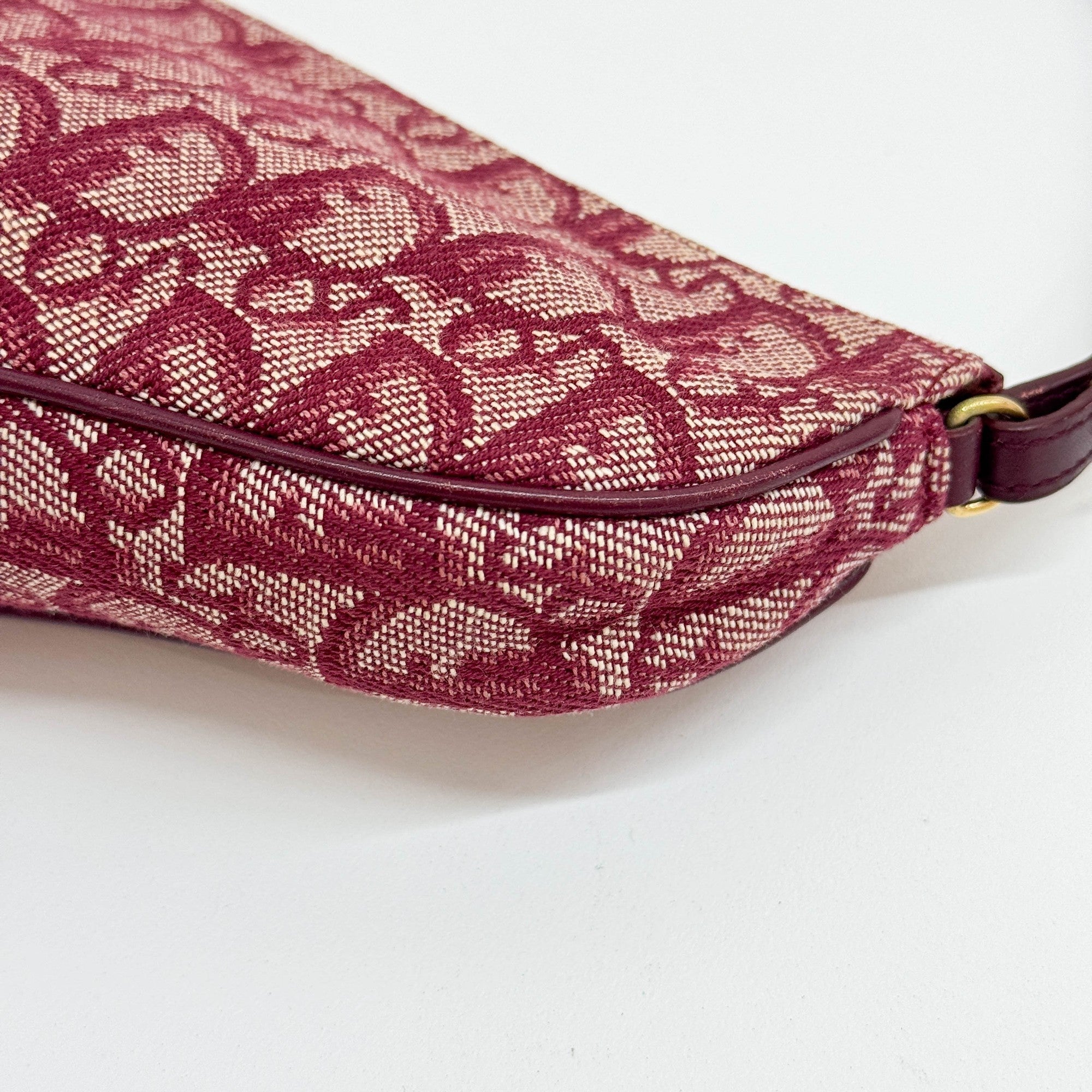 Saddle Red Trotter Canvas Shoulder Bag