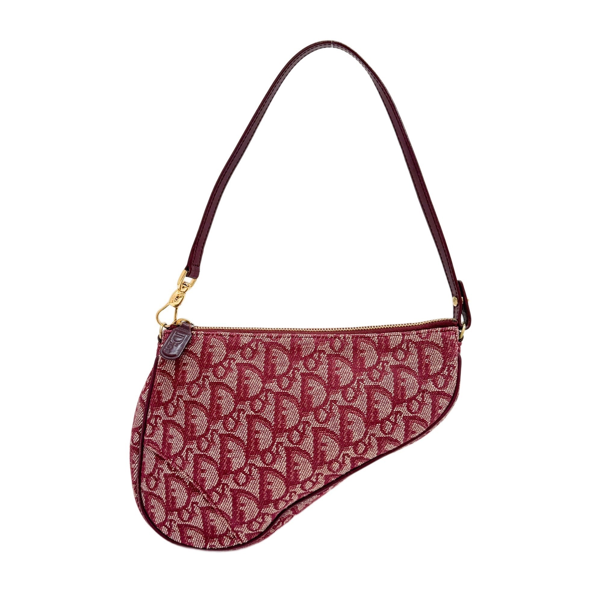 Saddle Red Trotter Canvas Shoulder Bag