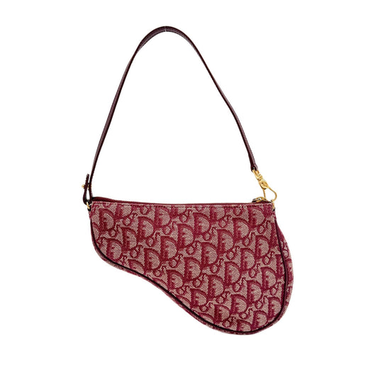 Saddle Red Trotter Canvas Shoulder Bag