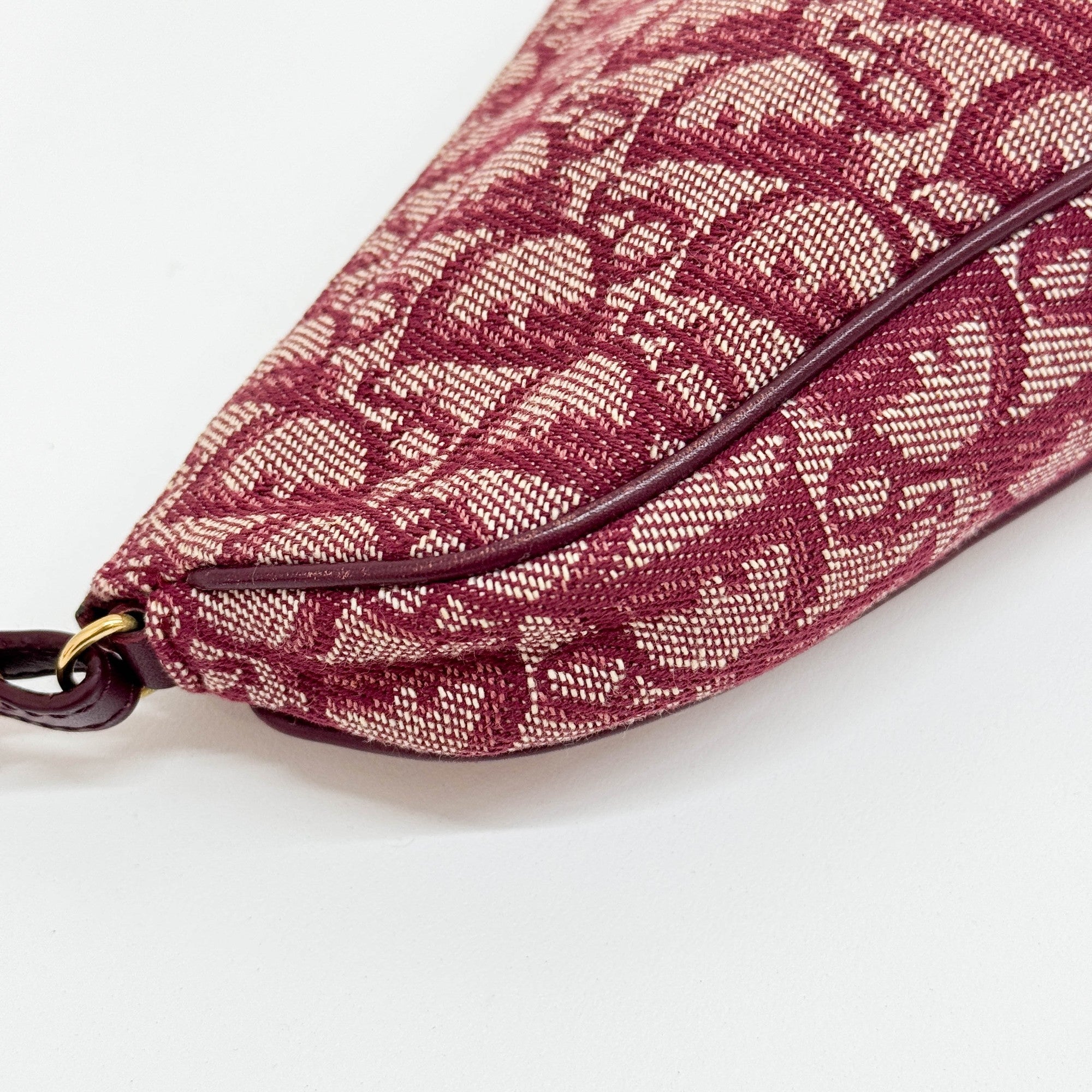 Saddle Red Trotter Canvas Shoulder Bag