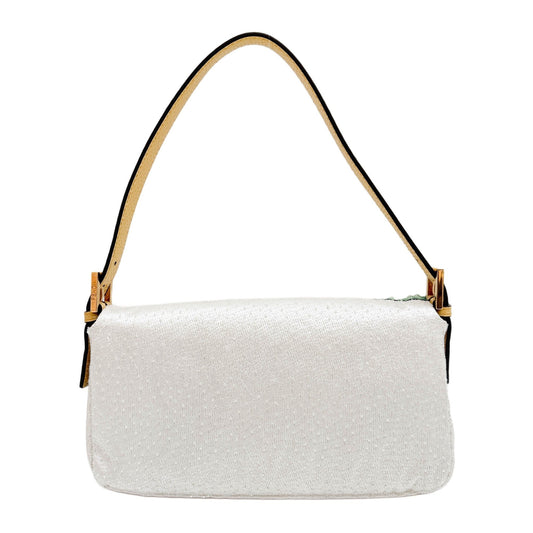 Baguette Antonio Lopez Beaded Embroidery Multicolor Satin Shoulder Bag