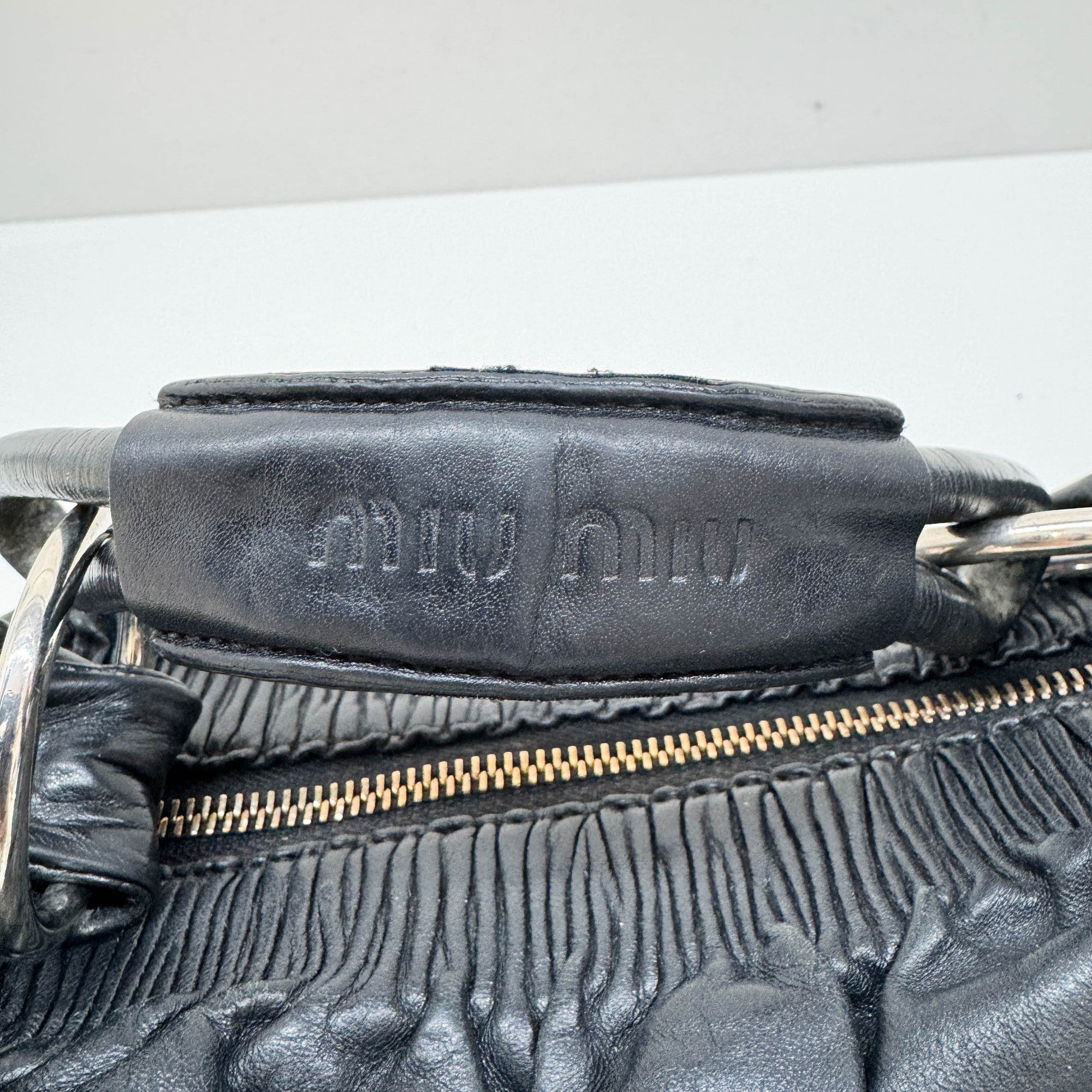 Black Leather Shoulder Bag