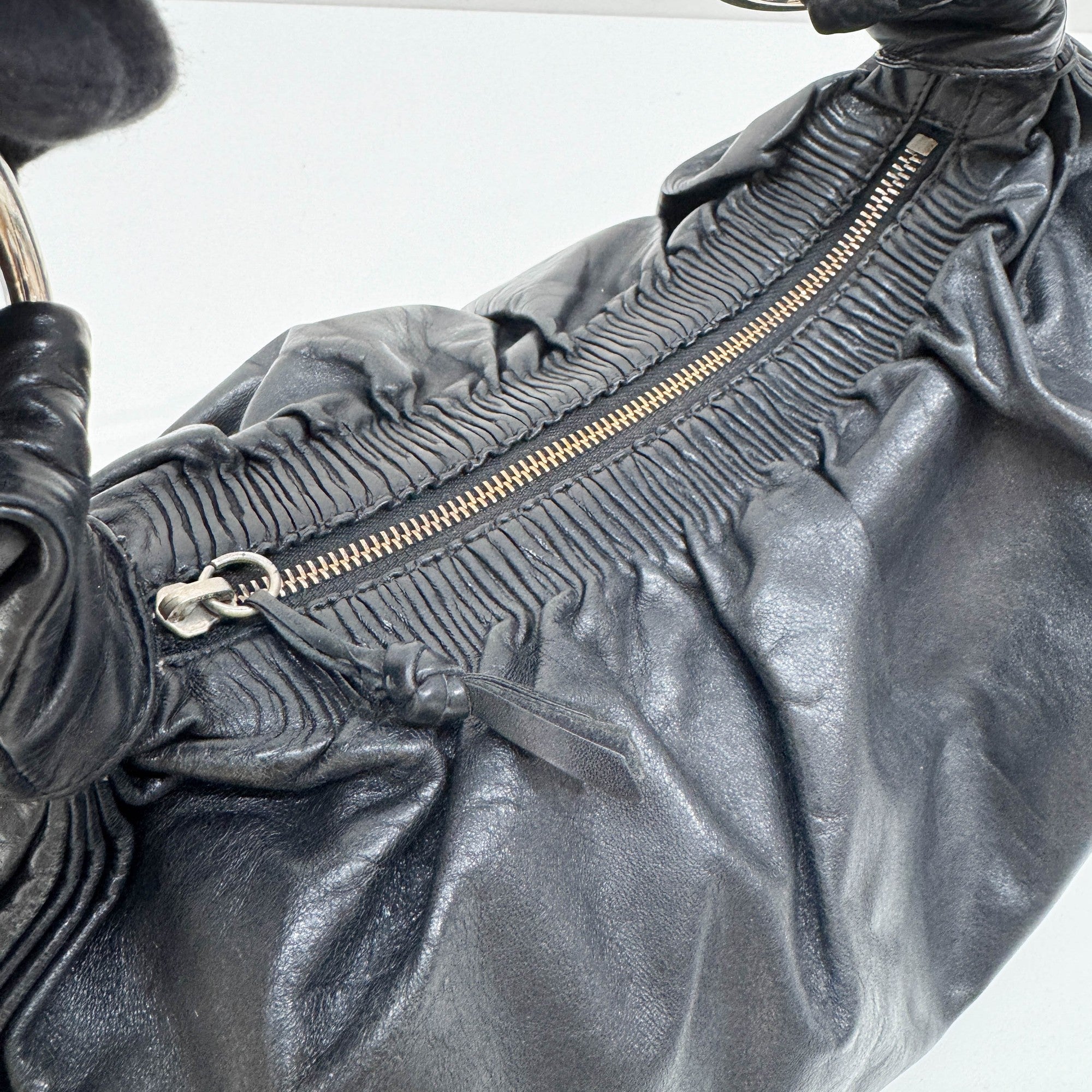 Black Leather Shoulder Bag