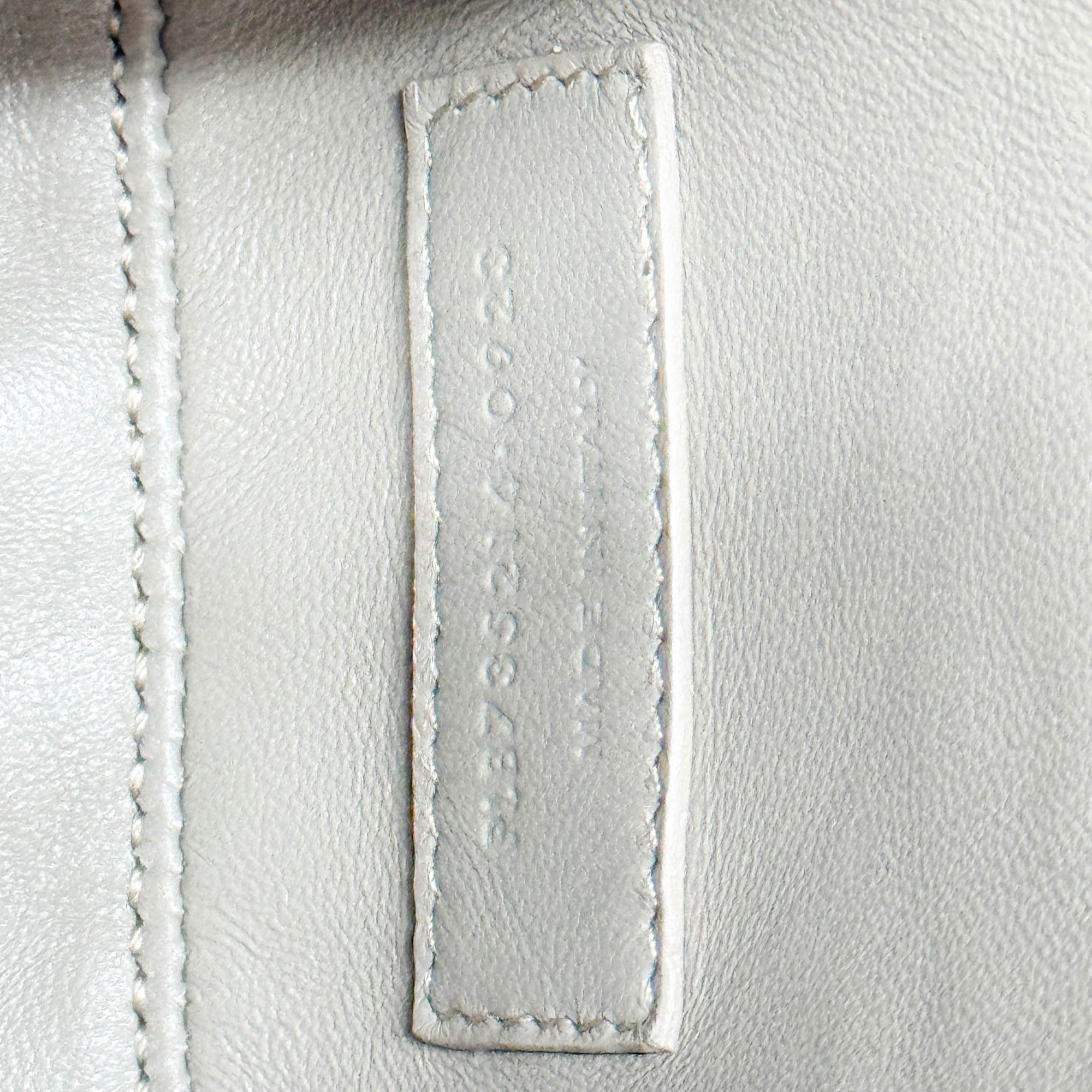 Mini Vertical Elephant Gray Suede Shoulder Bag