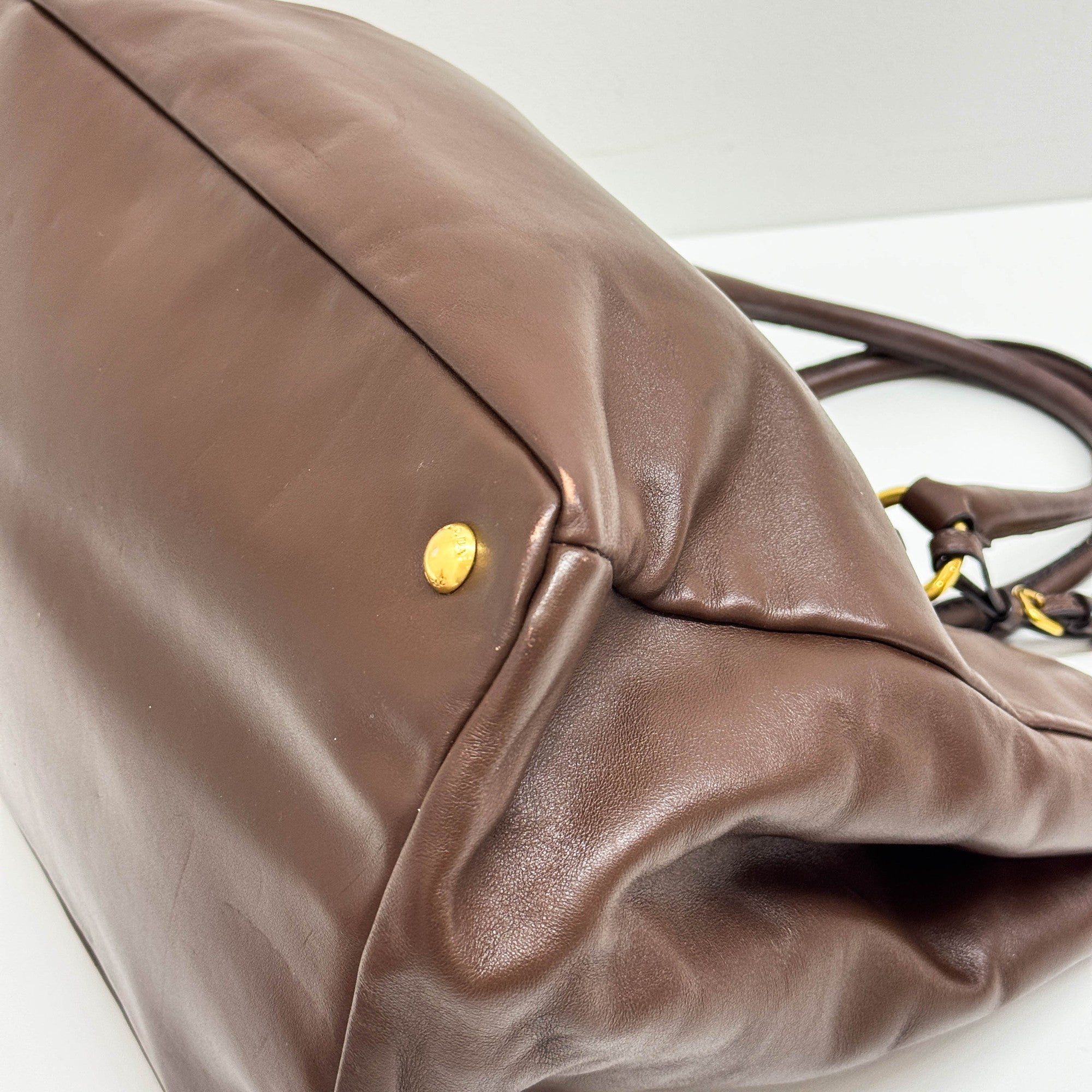 Brown leather Tote Bag