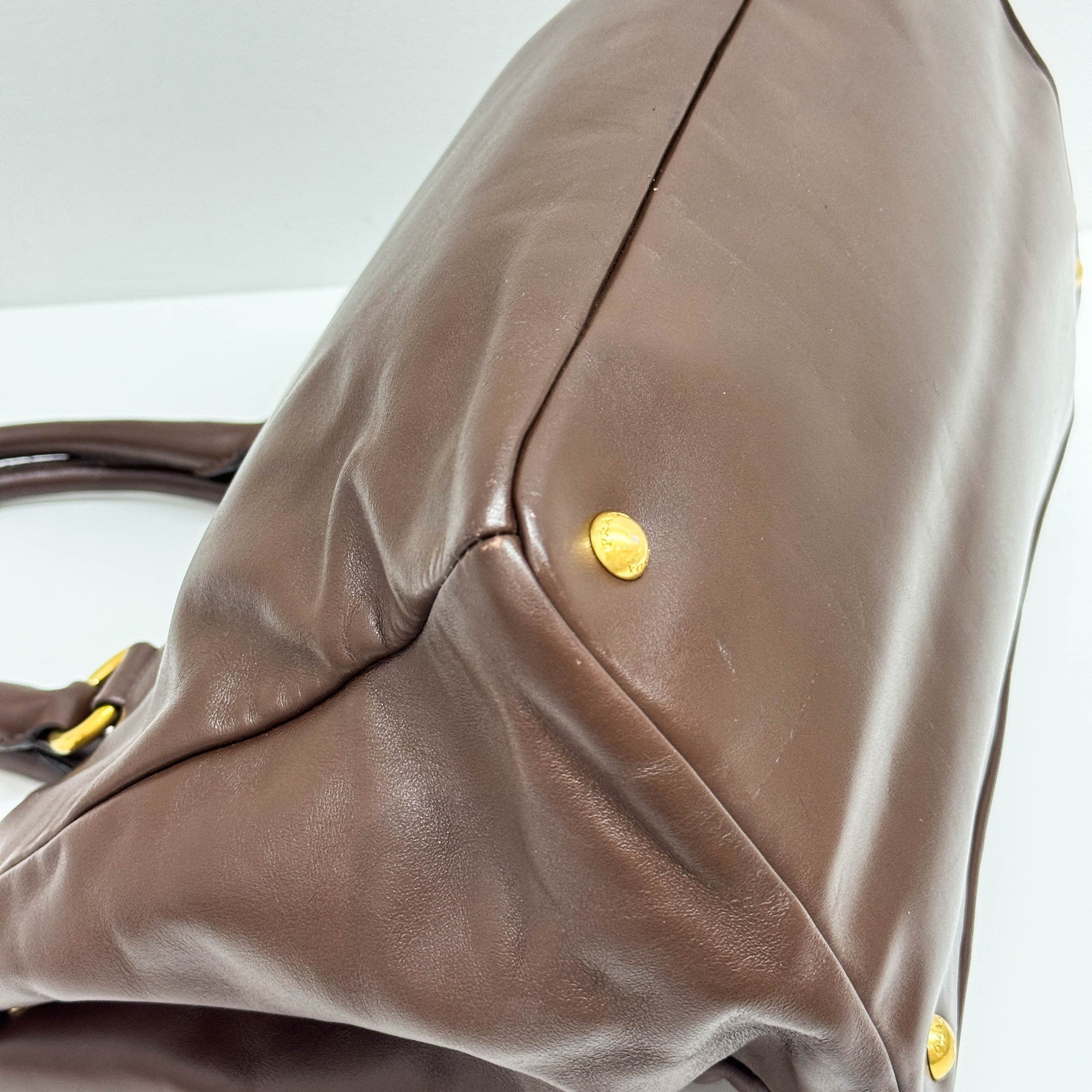 Brown leather Tote Bag