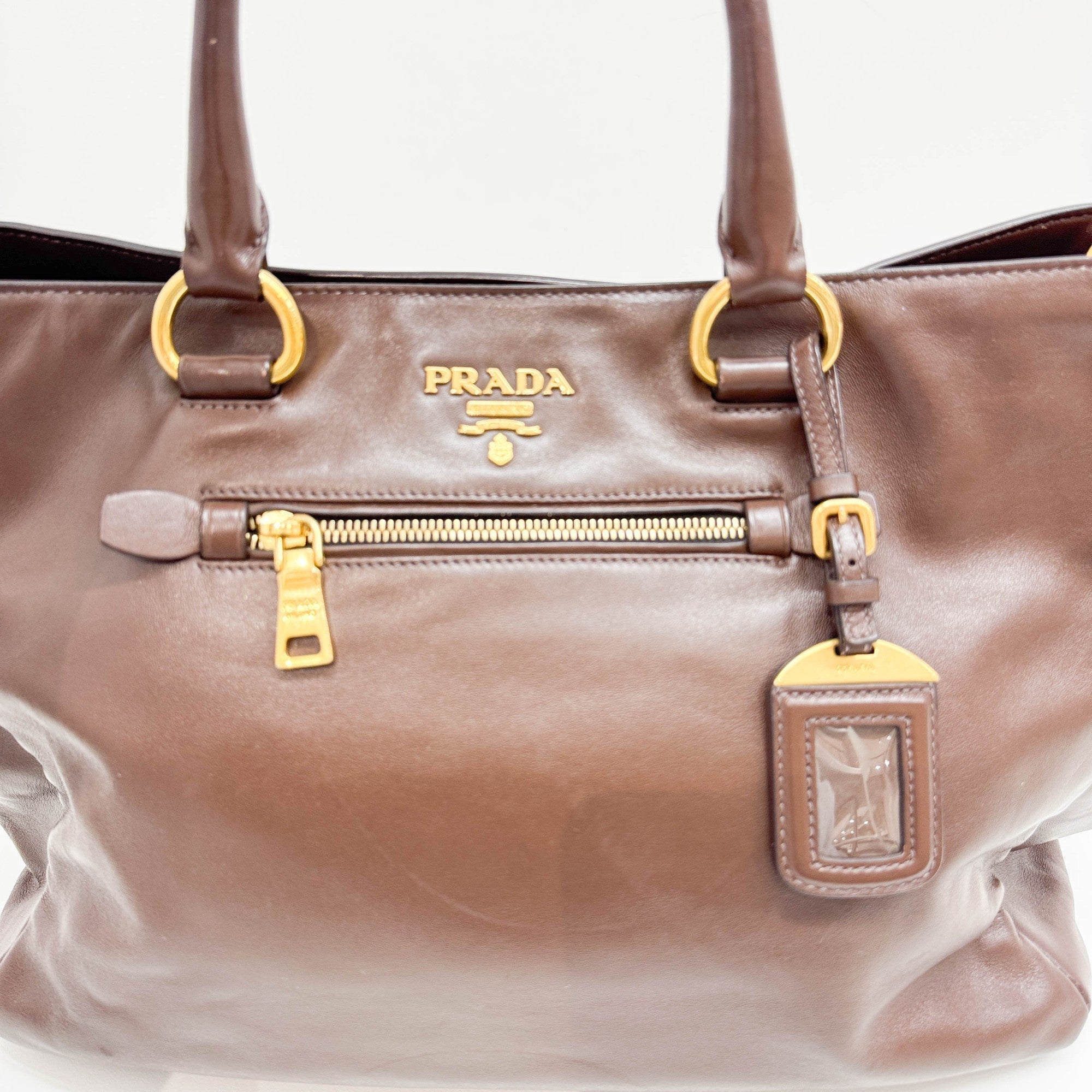 Brown leather Tote Bag