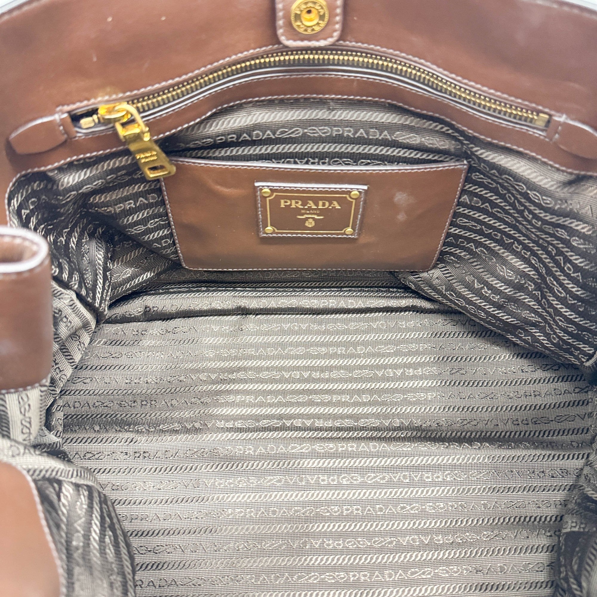 Brown leather Tote Bag