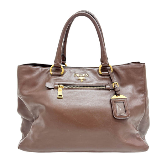 Brown leather Tote Bag
