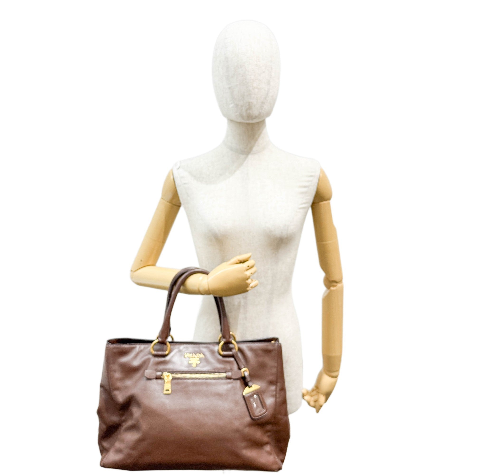 Brown leather Tote Bag
