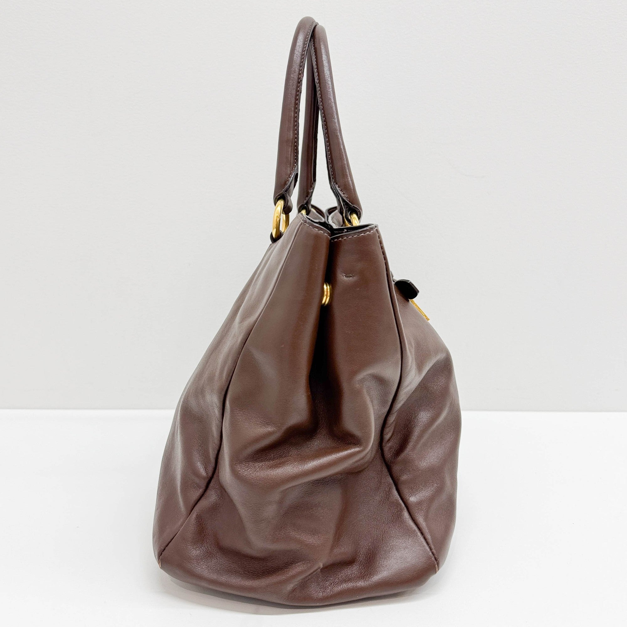 Brown leather Tote Bag