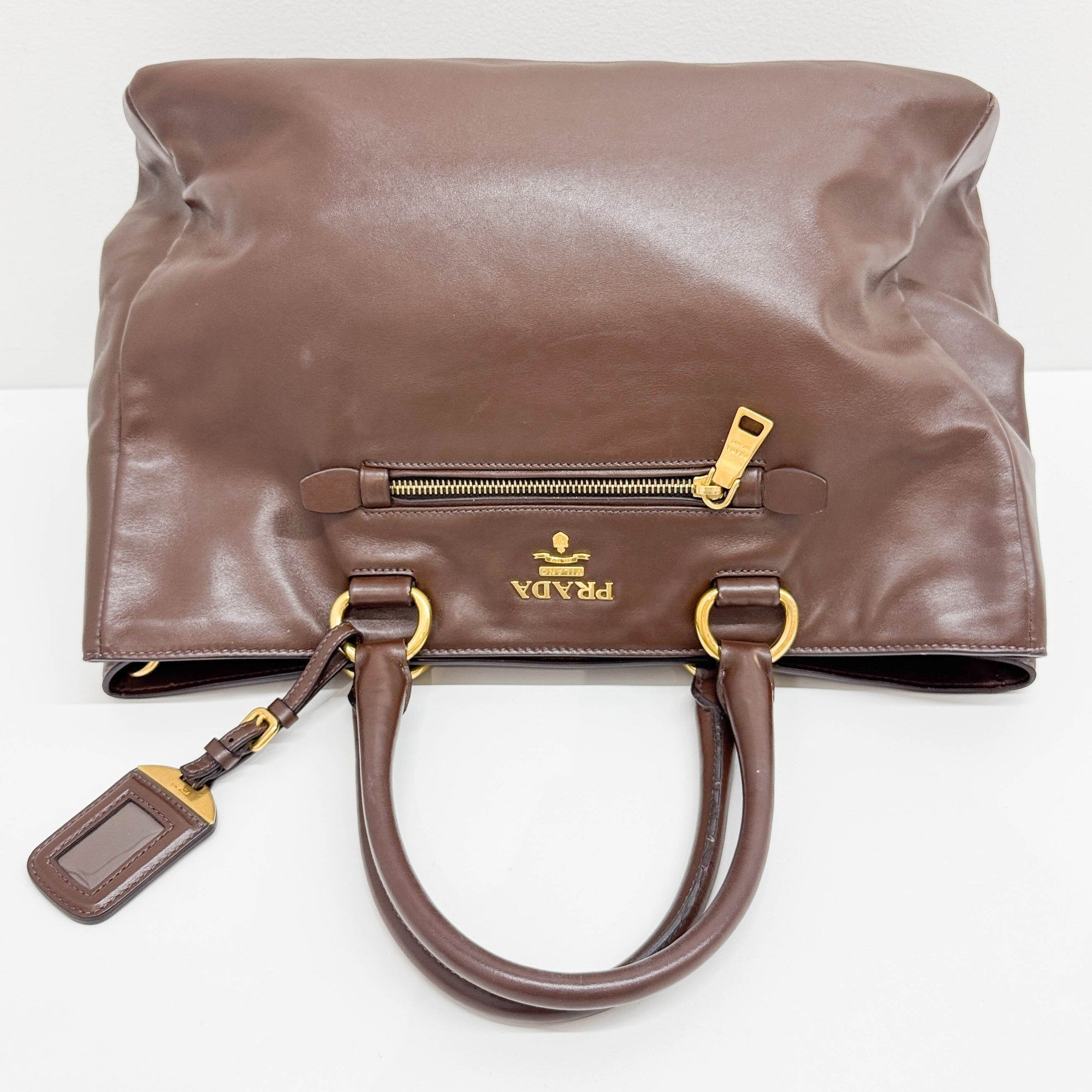 Brown leather Tote Bag