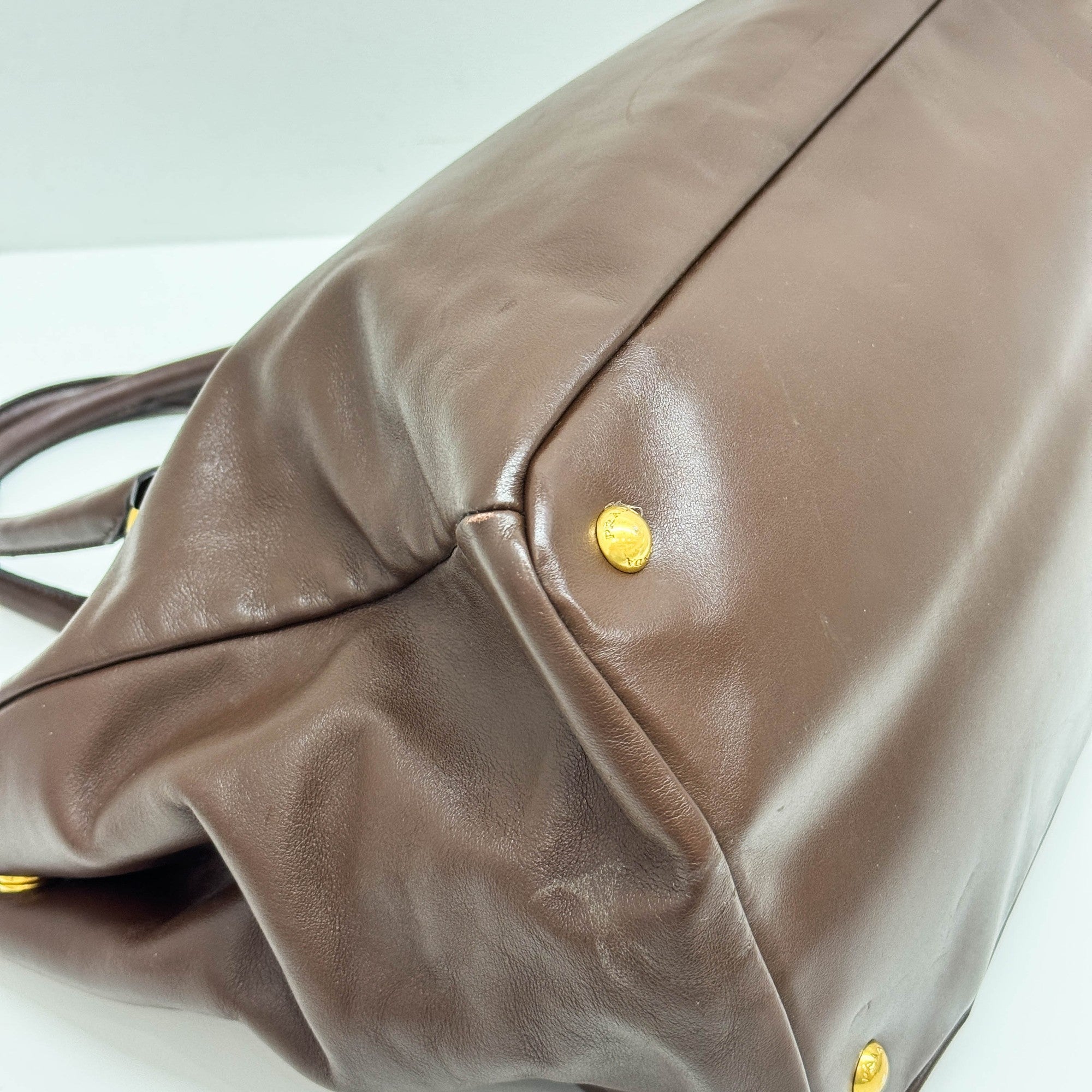 Brown leather Tote Bag
