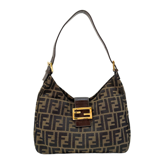 Brown Zucca Canvas Shoulder Bag