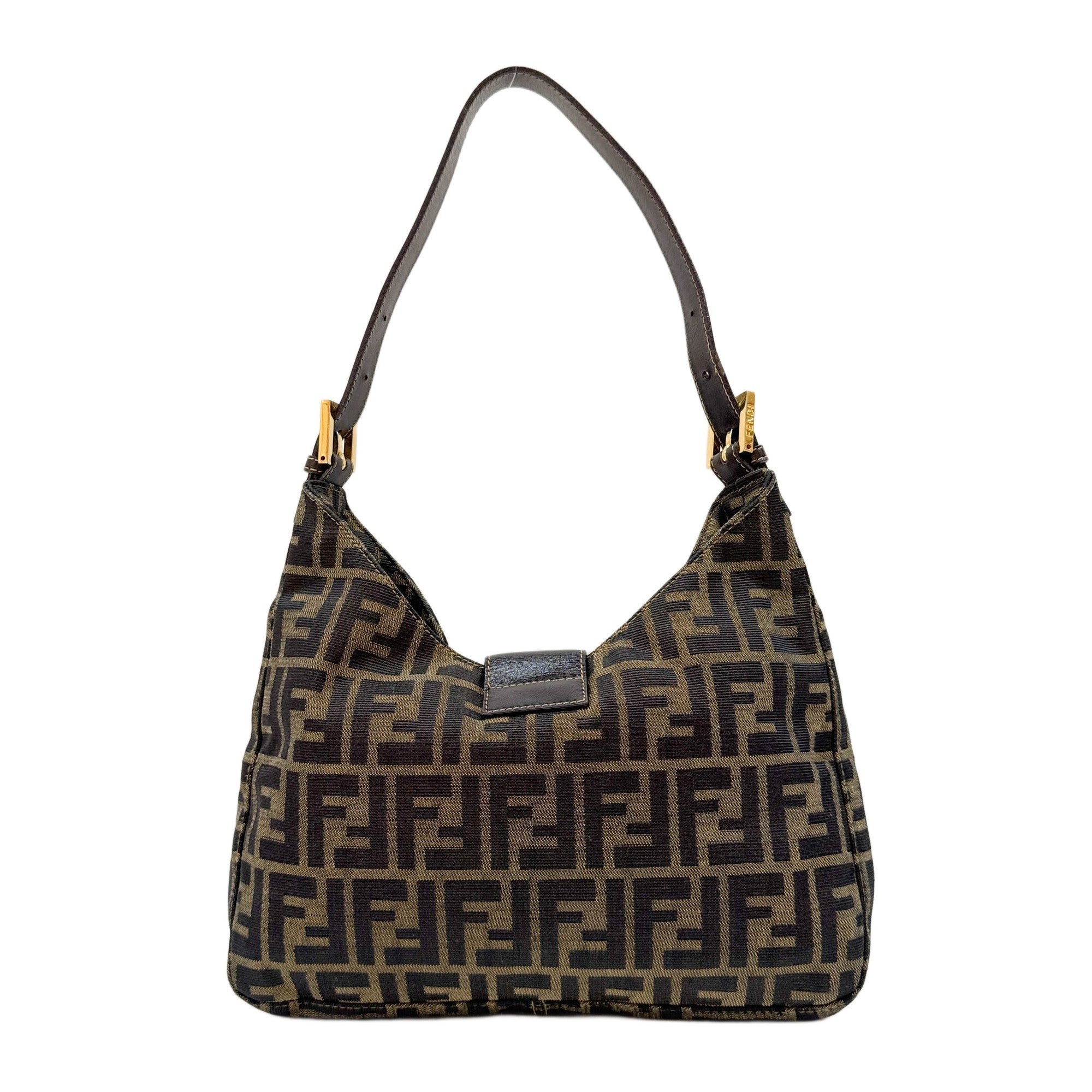 Brown Zucca Canvas Shoulder Bag