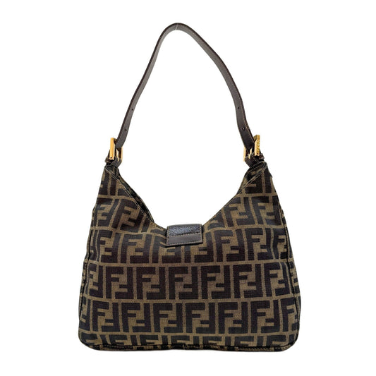 Brown Zucca Canvas Shoulder Bag