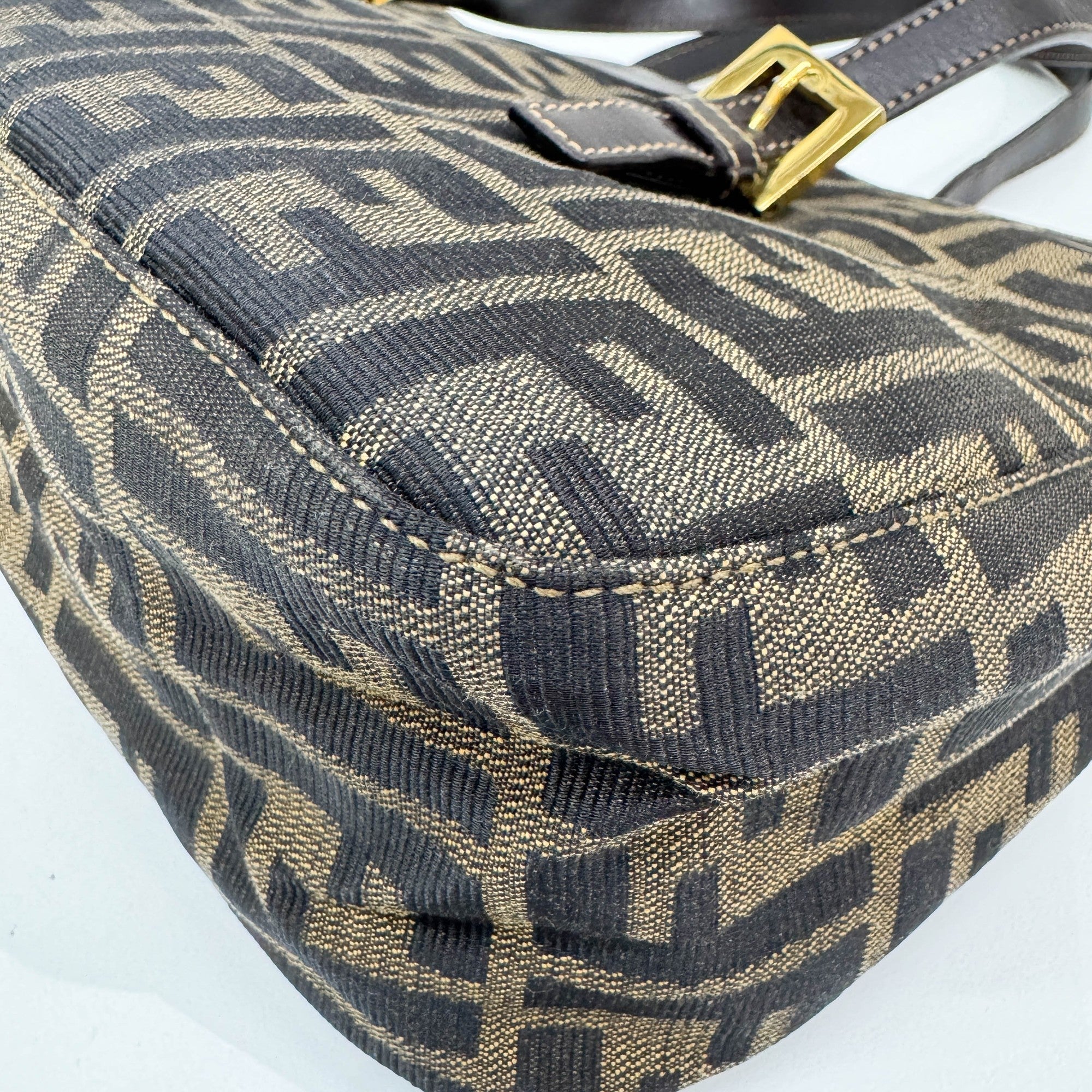 Brown Zucca Canvas Tote Bag