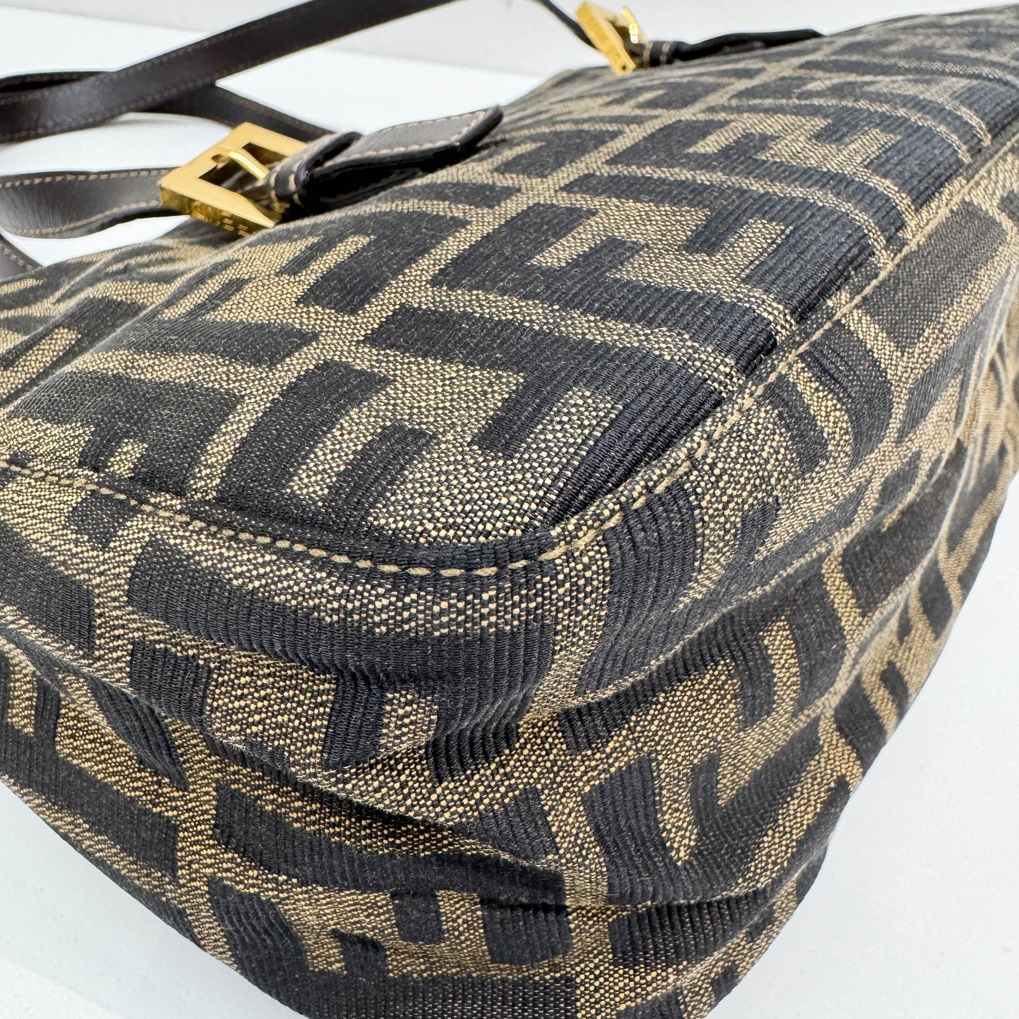 Brown Zucca Canvas Tote Bag