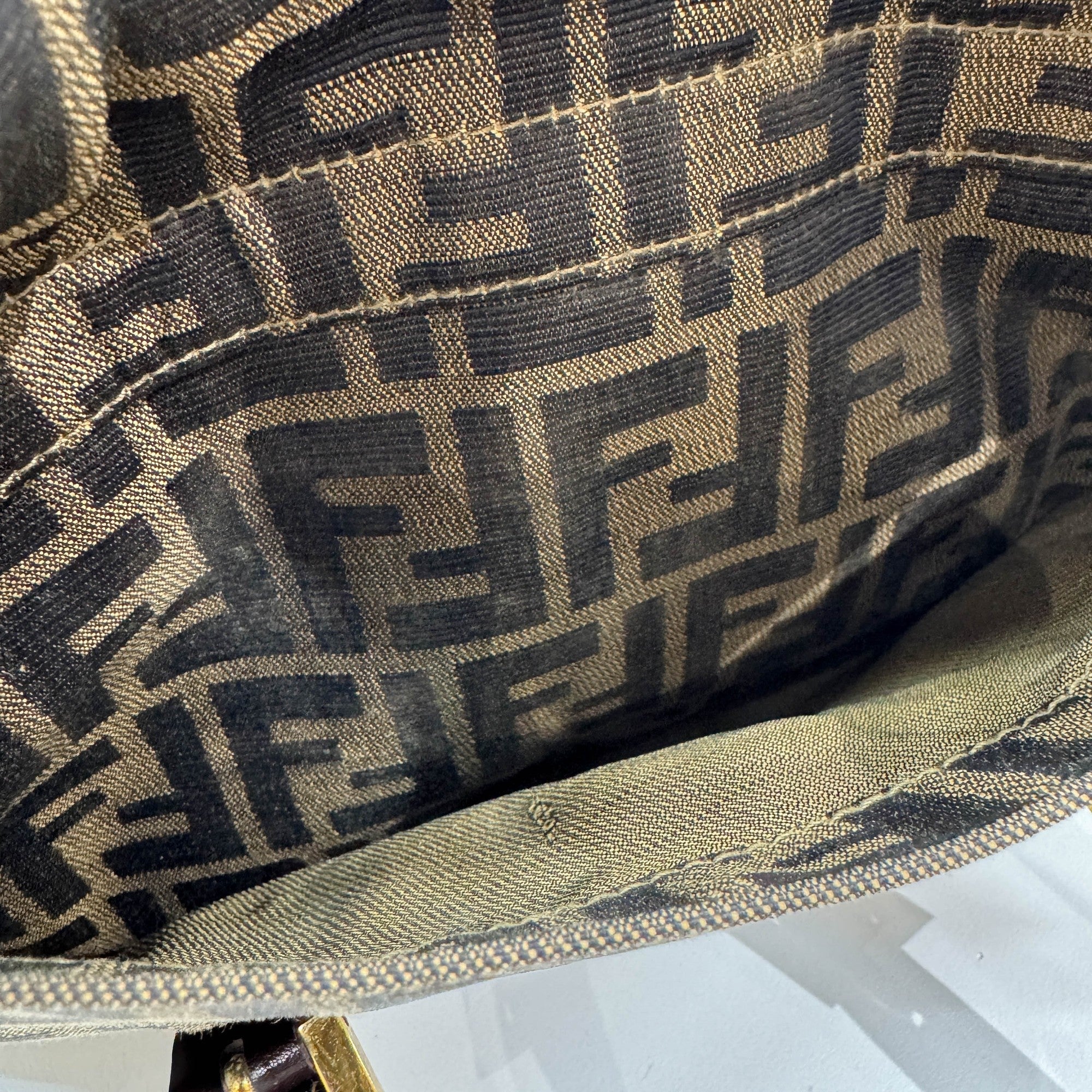 Brown Zucca Canvas Tote Bag