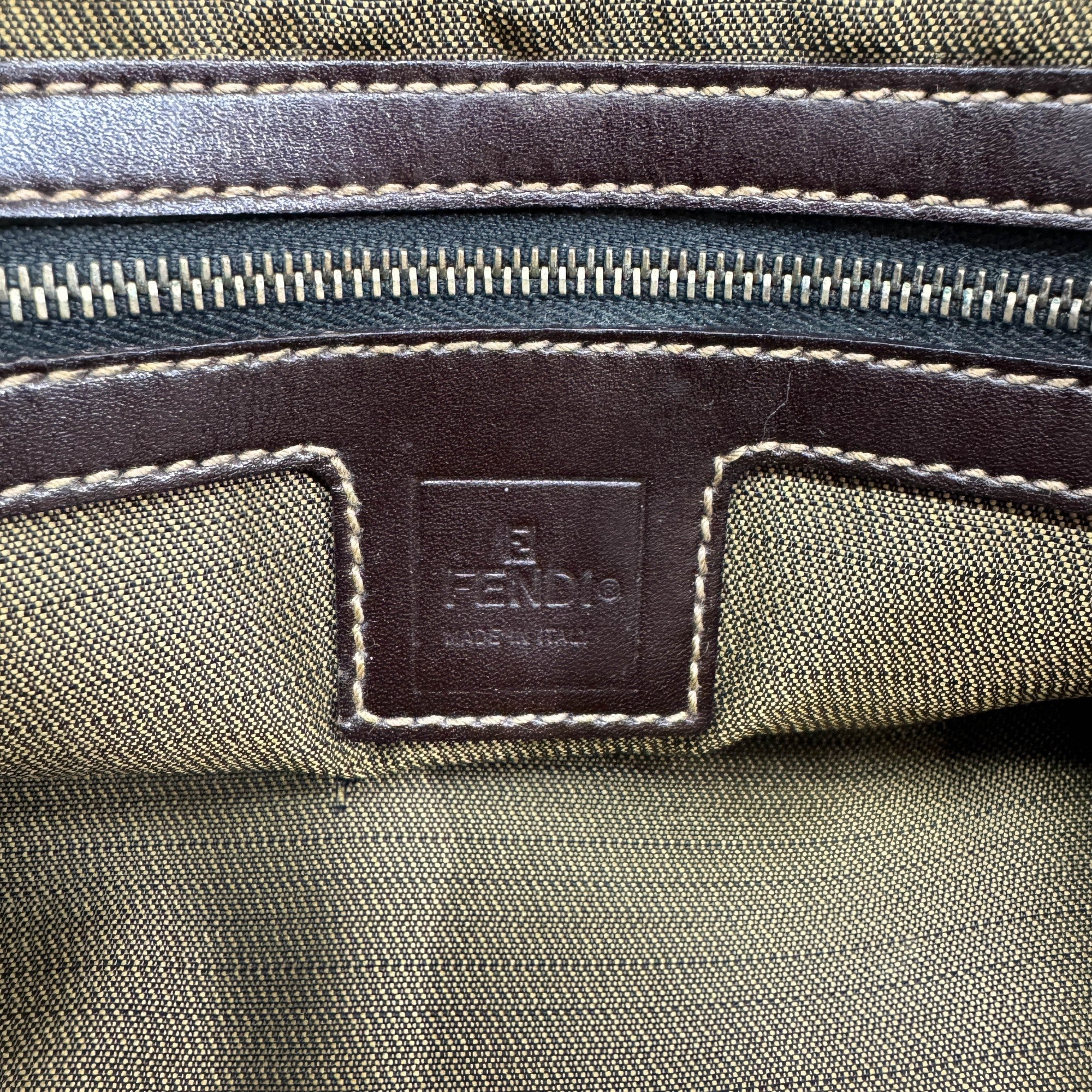 Brown Zucca Canvas Tote Bag