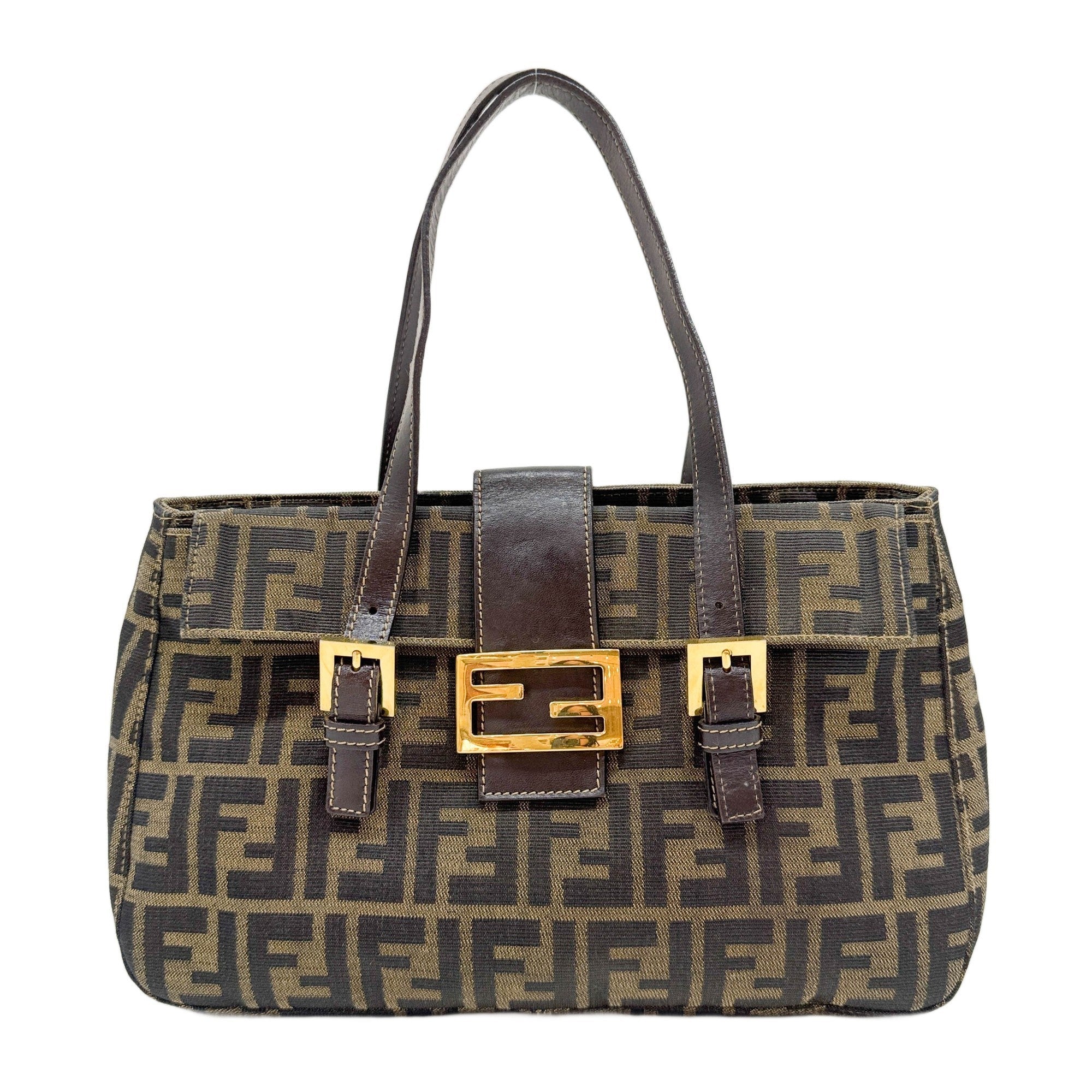 Brown Zucca Canvas Tote Bag