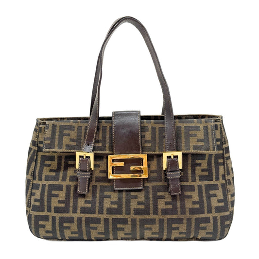 Brown Zucca Canvas Tote Bag