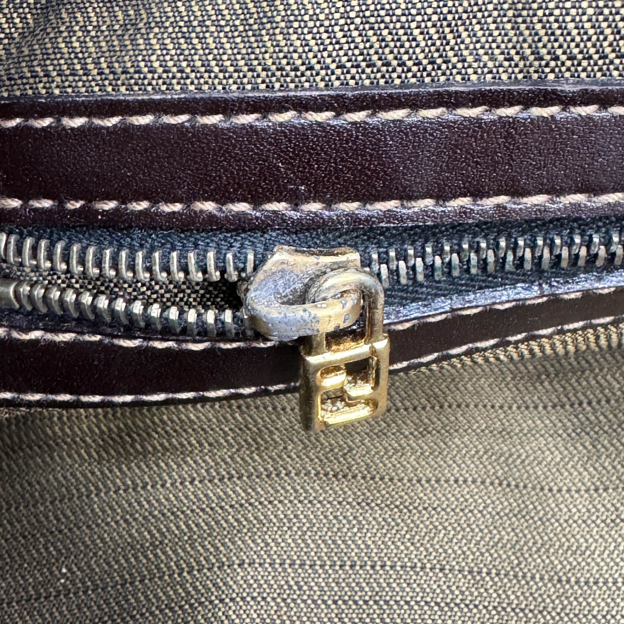 Brown Zucca Canvas Tote Bag