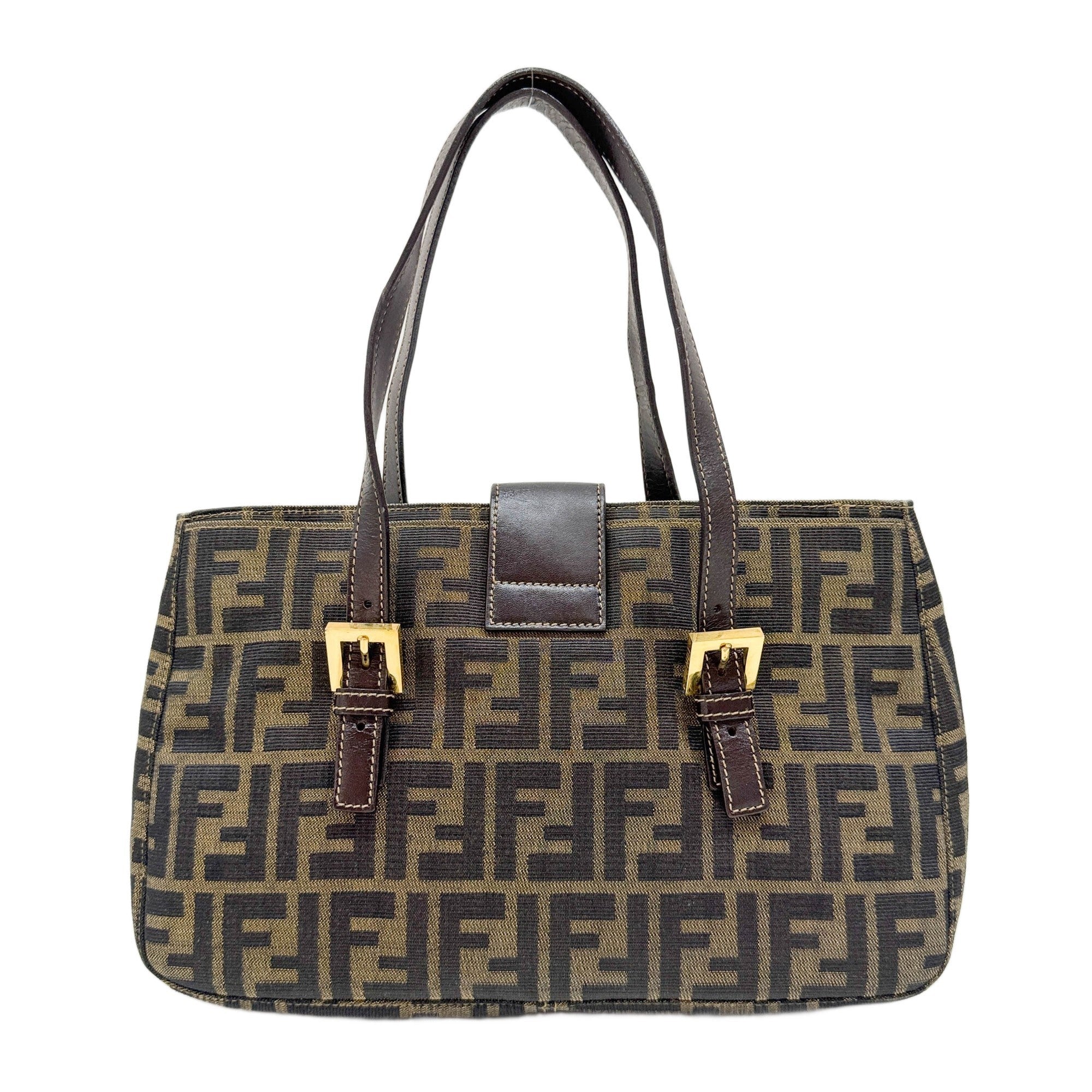 Brown Zucca Canvas Tote Bag