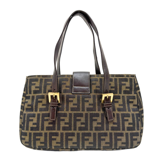 Brown Zucca Canvas Tote Bag