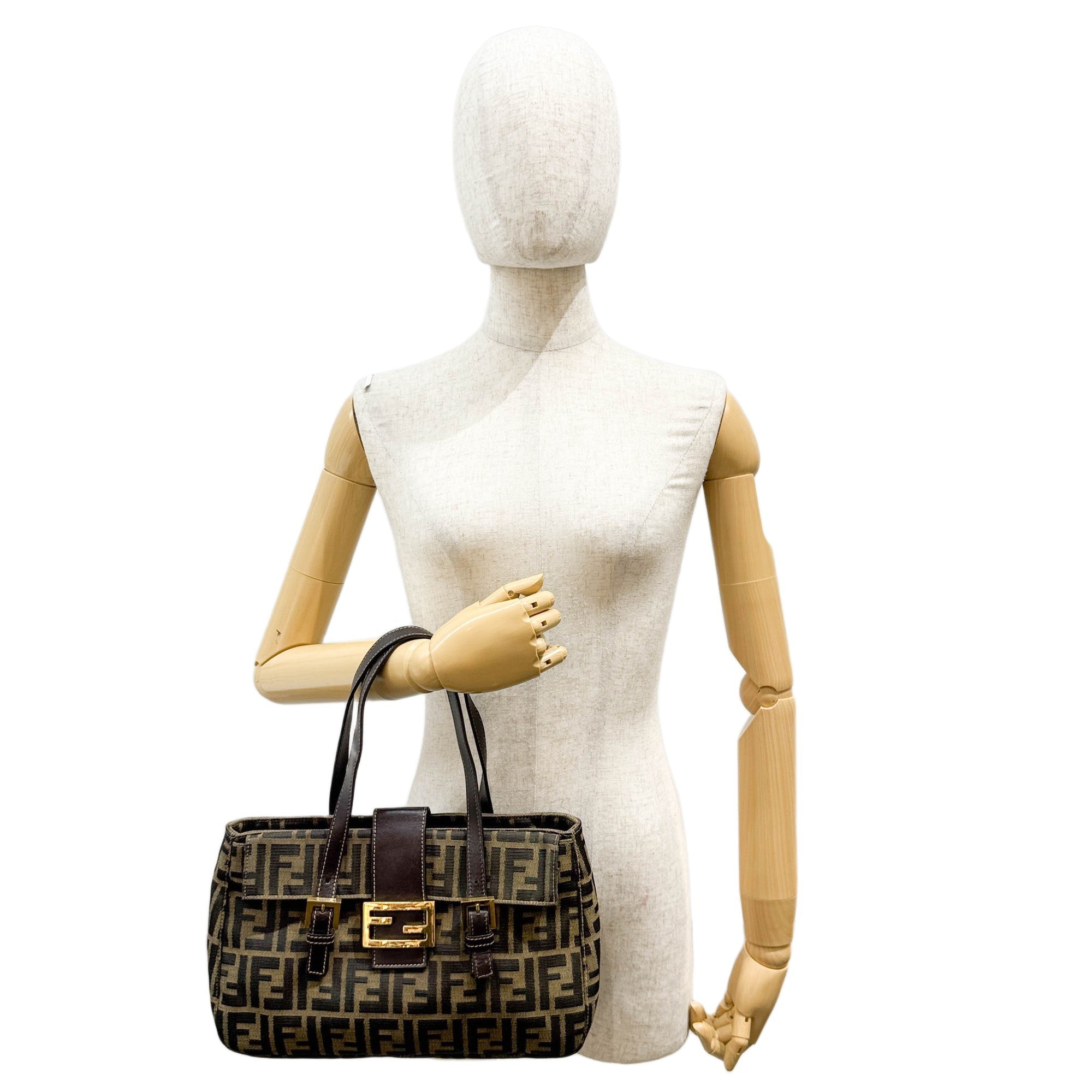 Brown Zucca Canvas Tote Bag