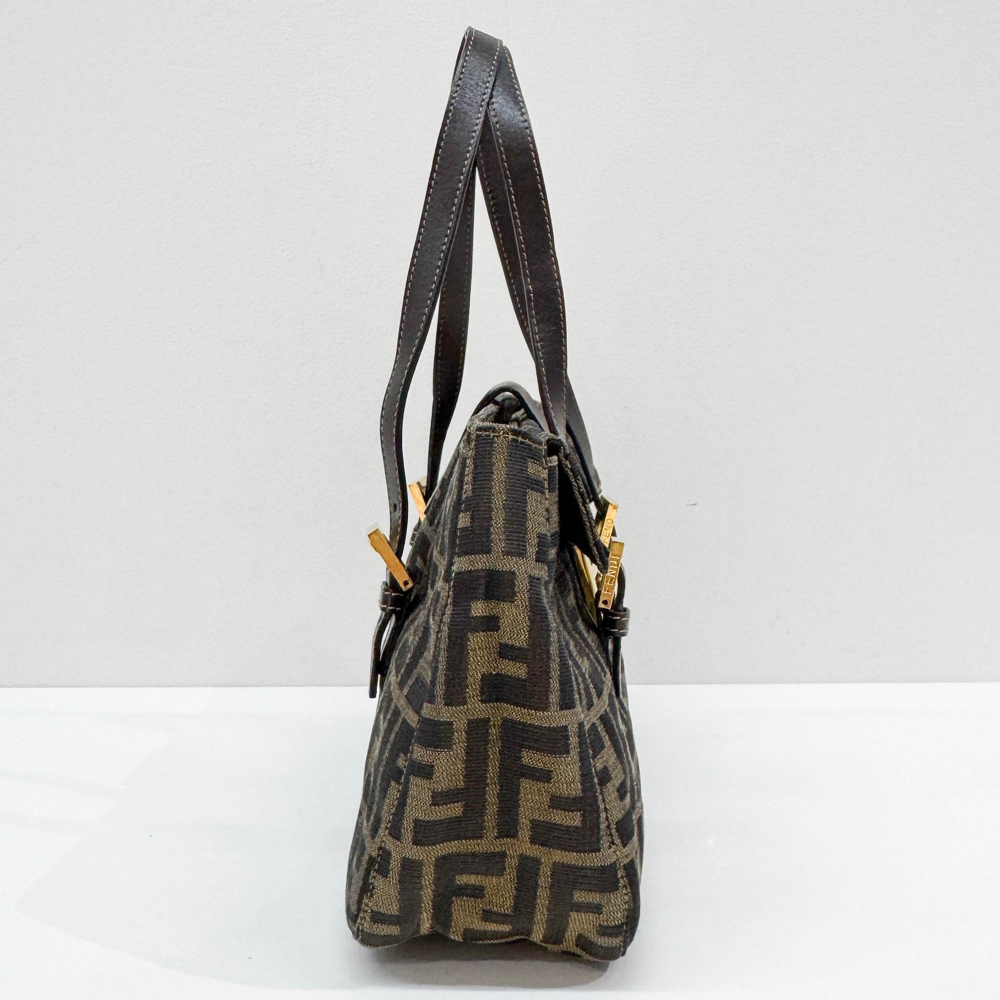 Brown Zucca Canvas Tote Bag