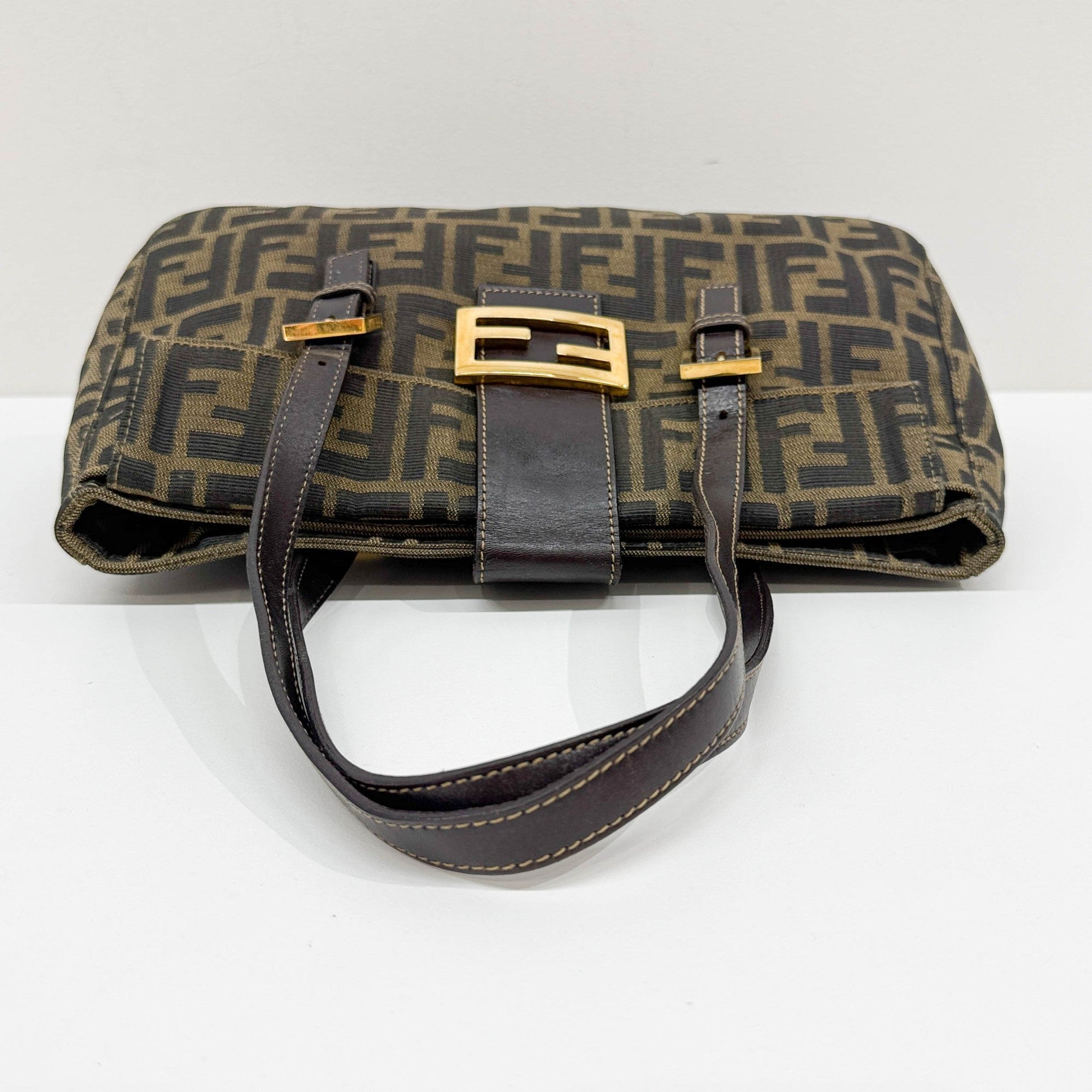 Brown Zucca Canvas Tote Bag