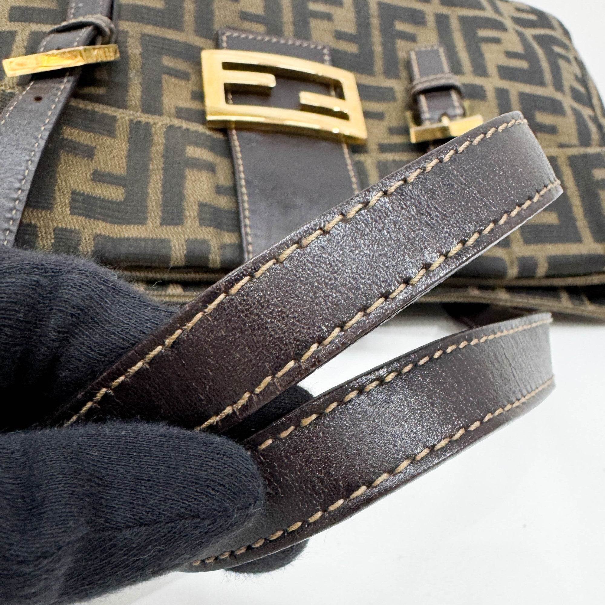 Brown Zucca Canvas Tote Bag