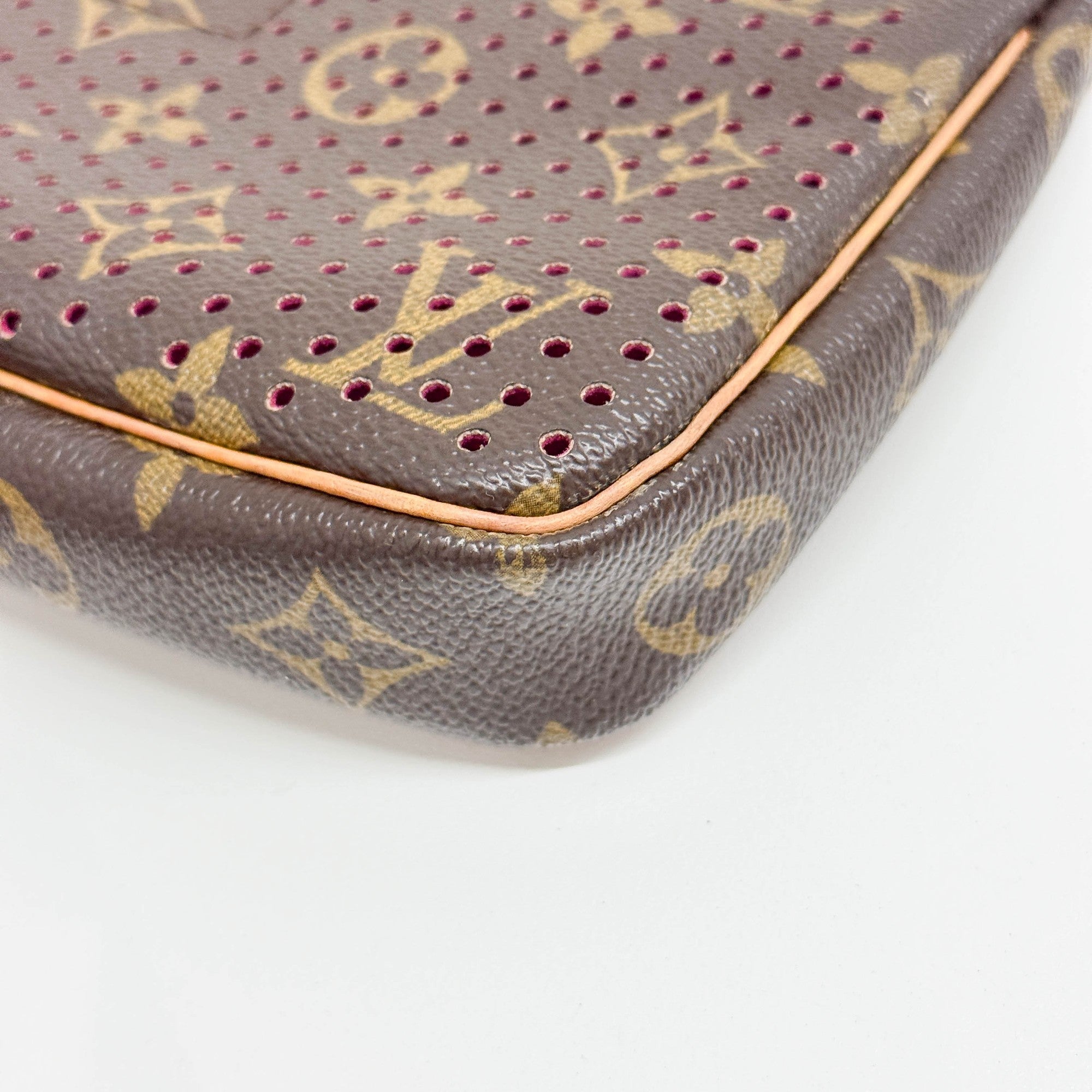 Pochette Accessoir Holes Brown Monogram Canvas Shoulder Bag