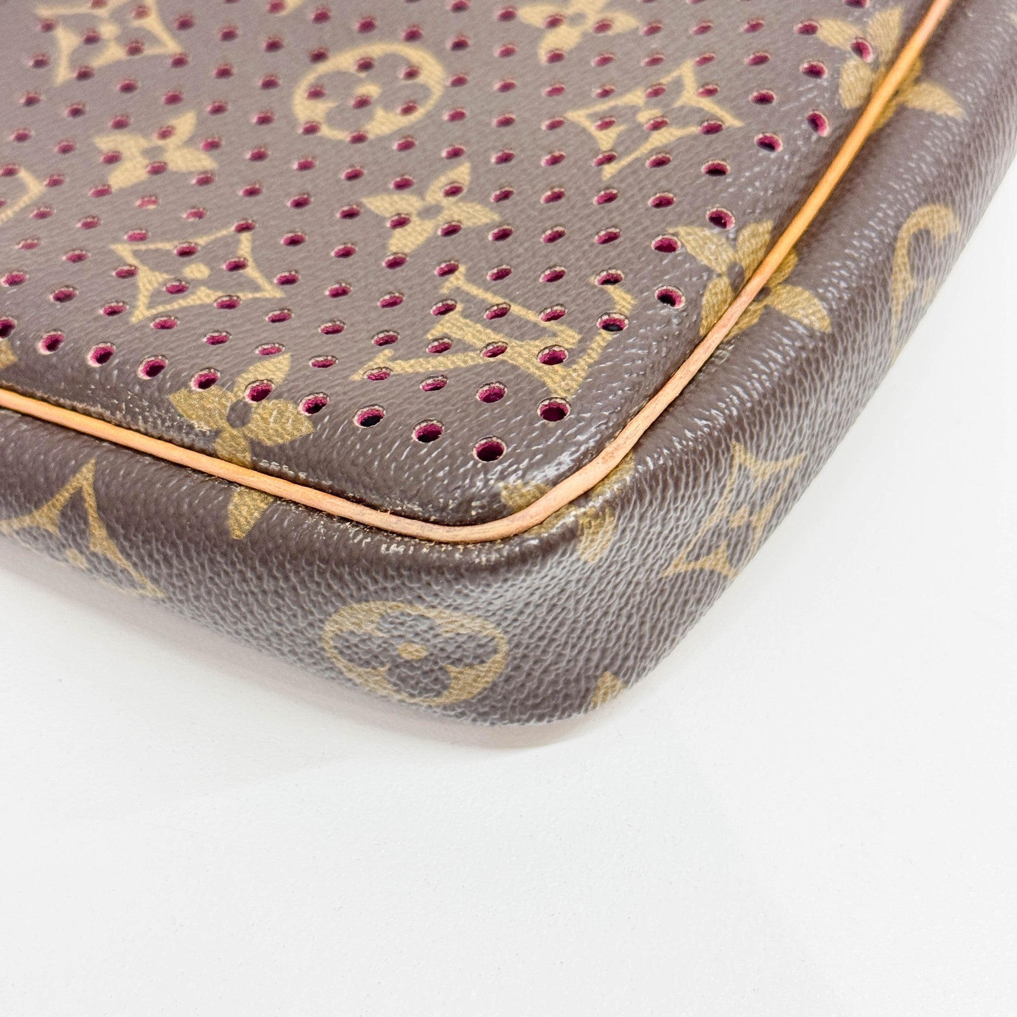 Pochette Accessoir Holes Brown Monogram Canvas Shoulder Bag