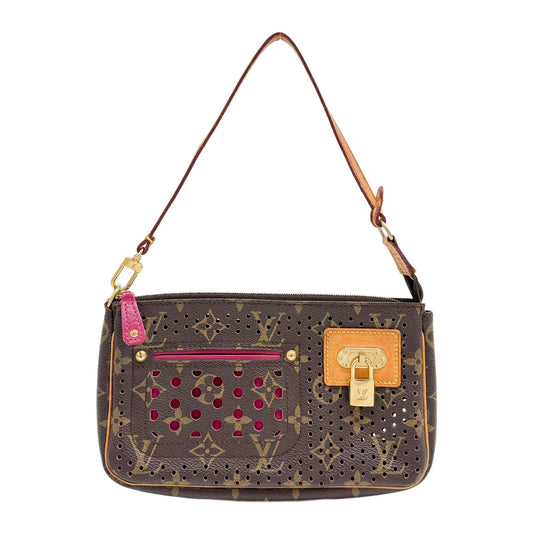 Pochette Accessoir Holes Brown Monogram Canvas Shoulder Bag