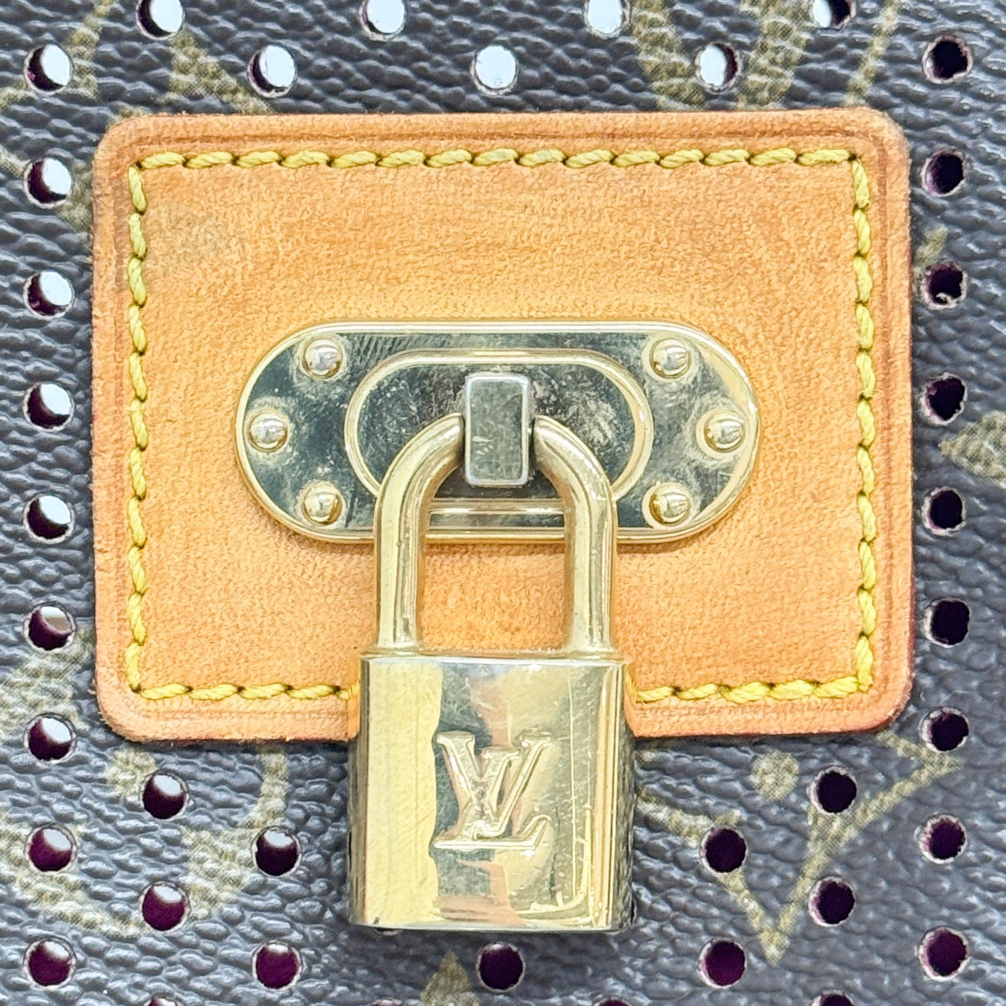 Pochette Accessoir Holes Brown Monogram Canvas Shoulder Bag