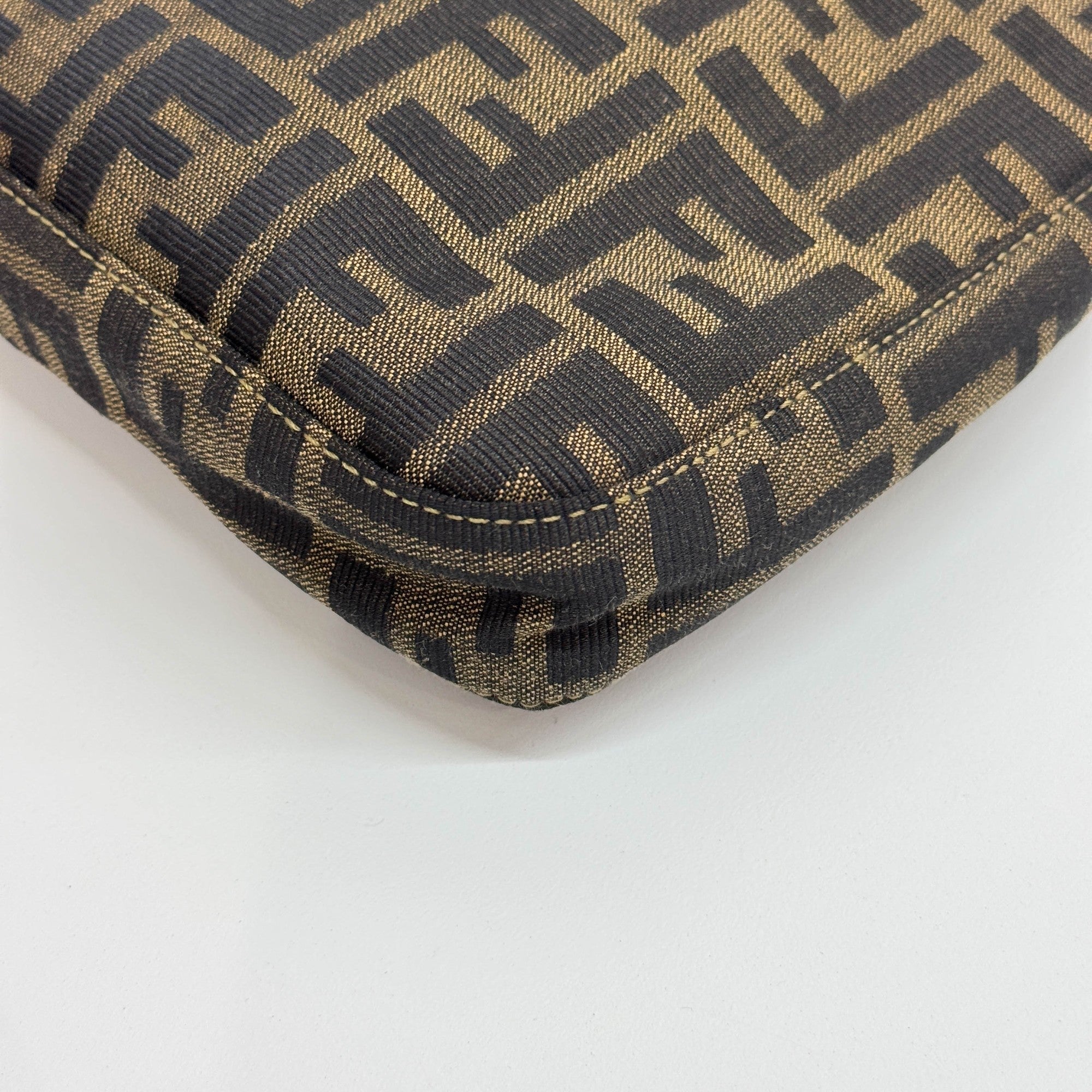 Brown Zucca Canvas Shoulder Bag