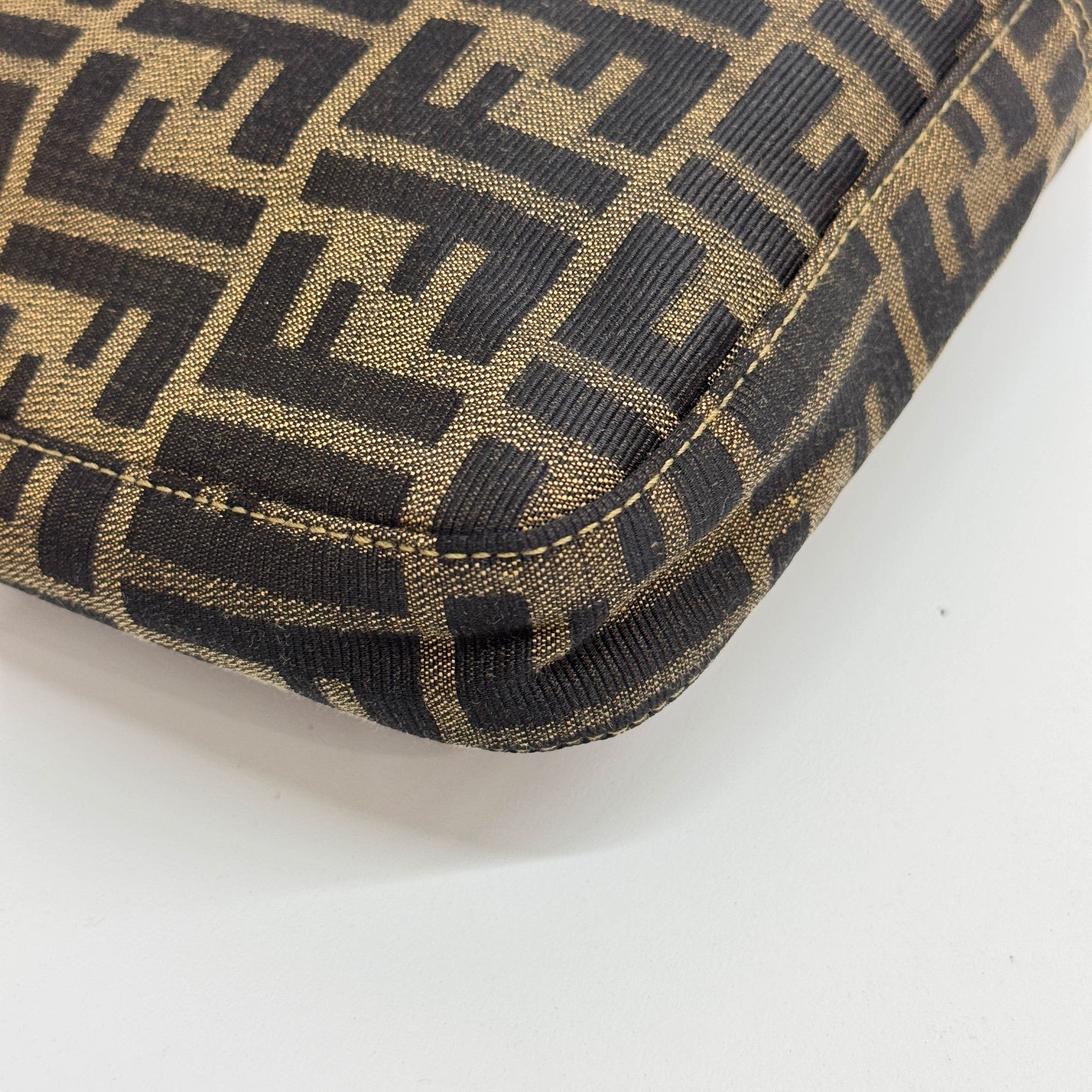 Brown Zucca Canvas Shoulder Bag