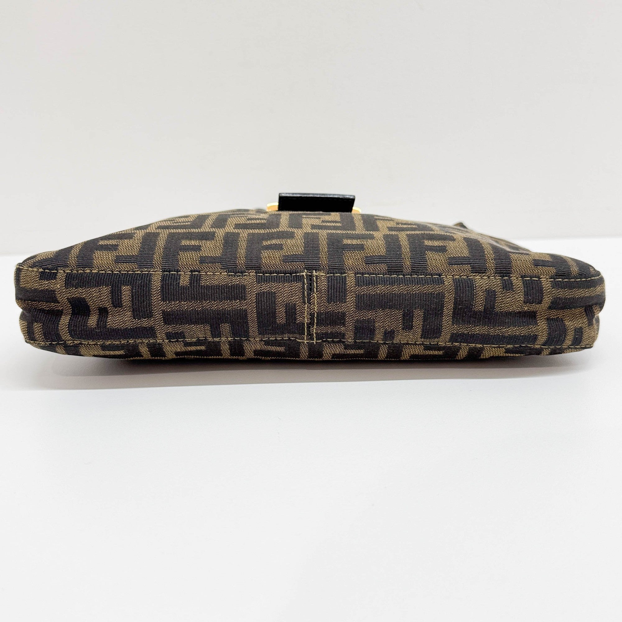 Brown Zucca Canvas Shoulder Bag