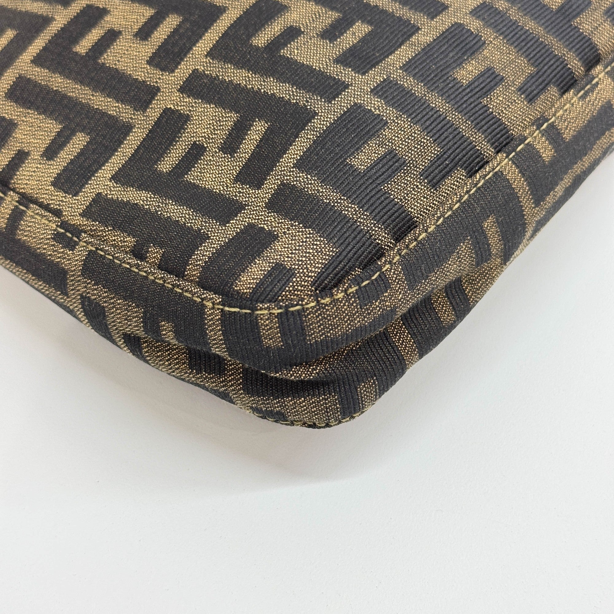 Brown Zucca Canvas Shoulder Bag