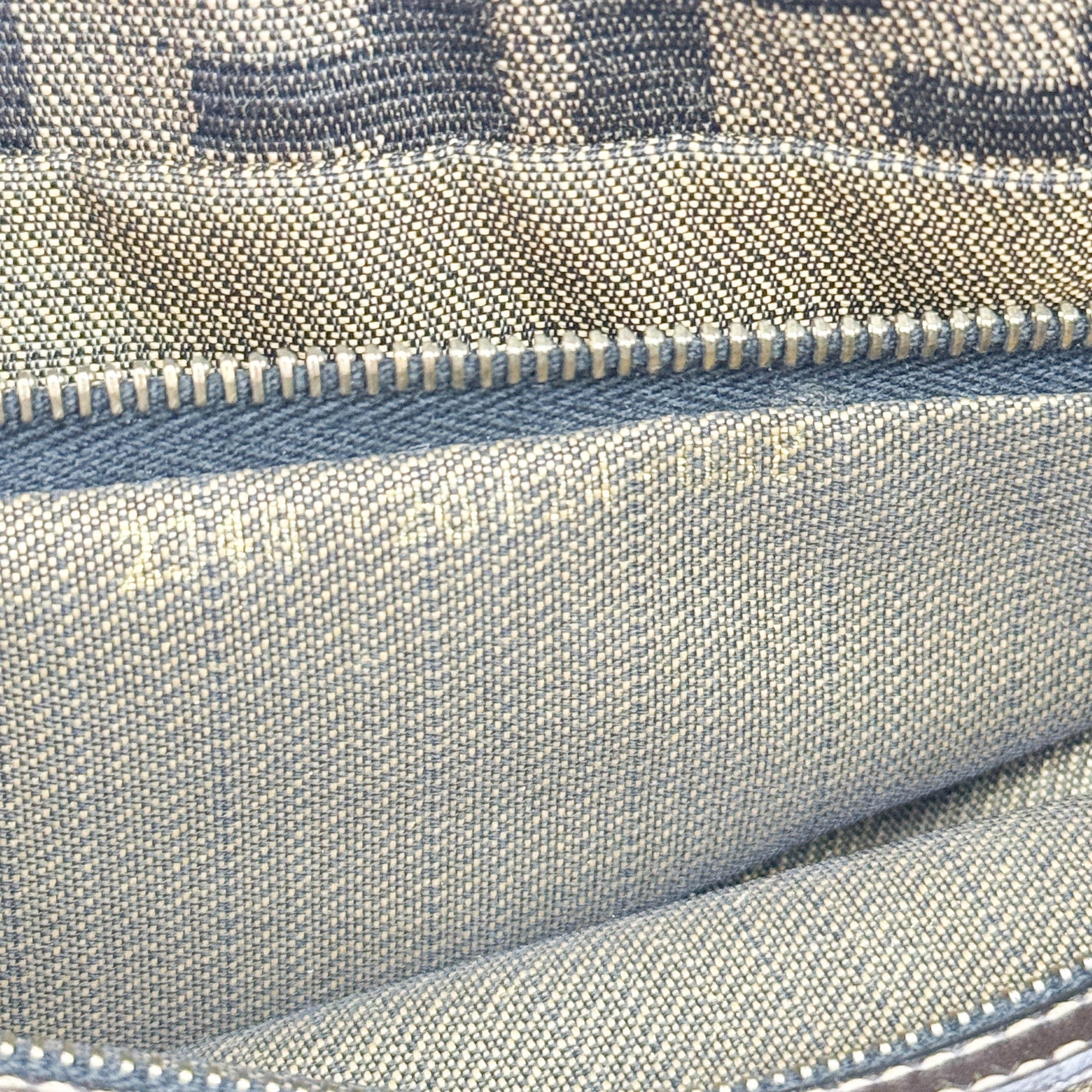 Baguette Brown Zucca Canvas Shoulder Bag