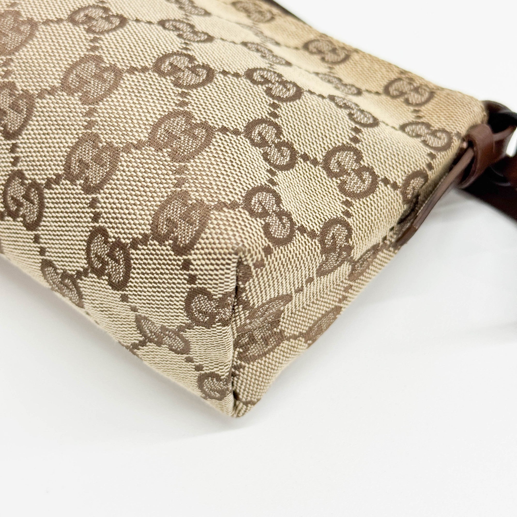 GG Brown Canvas Hand Bag