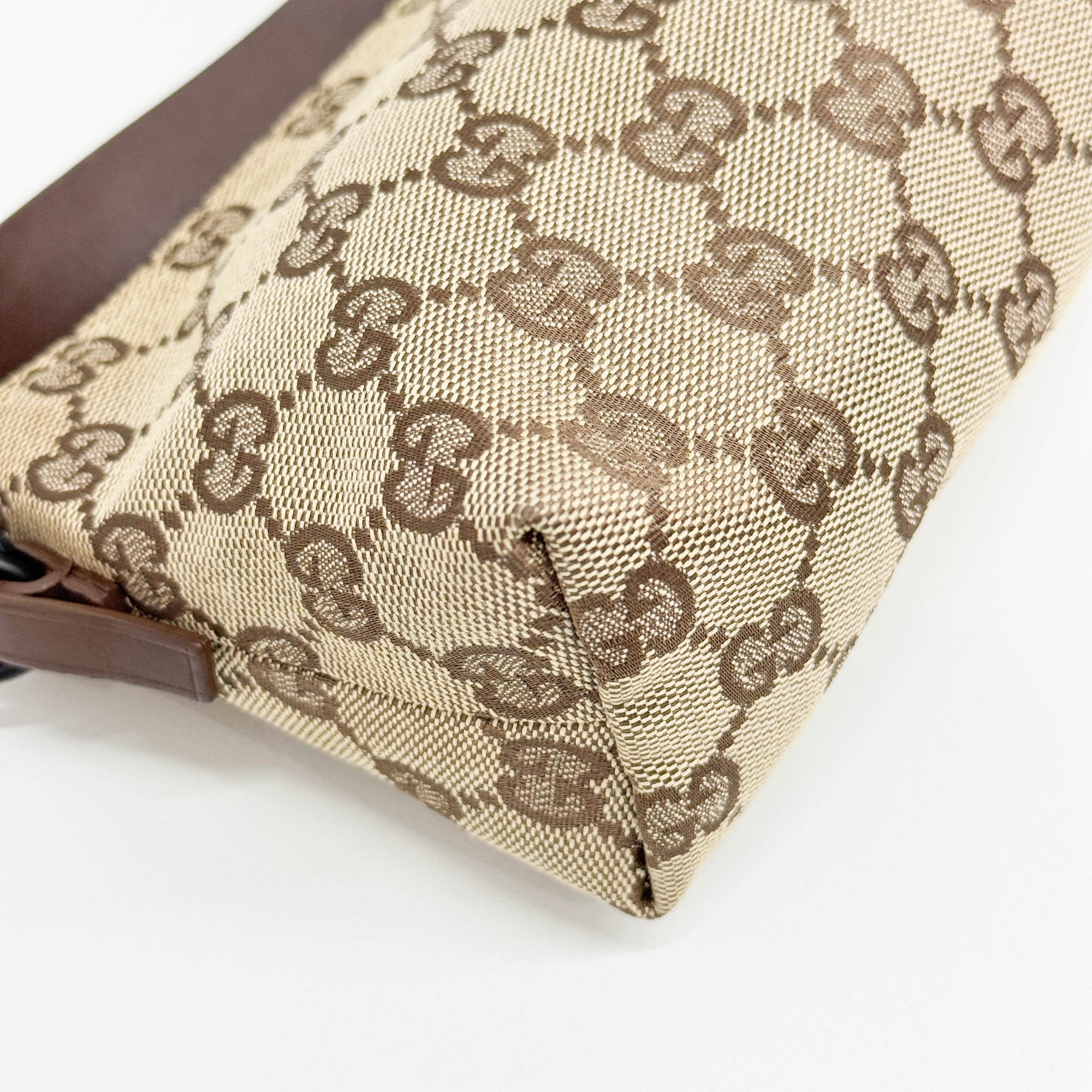 GG Brown Canvas Hand Bag