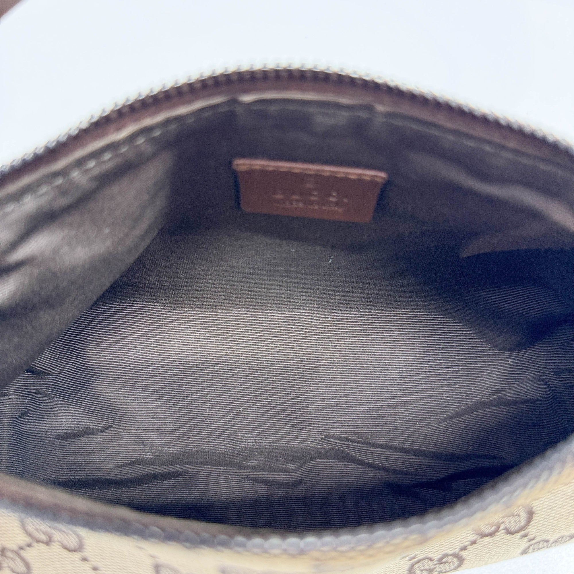 GG Brown Canvas Hand Bag