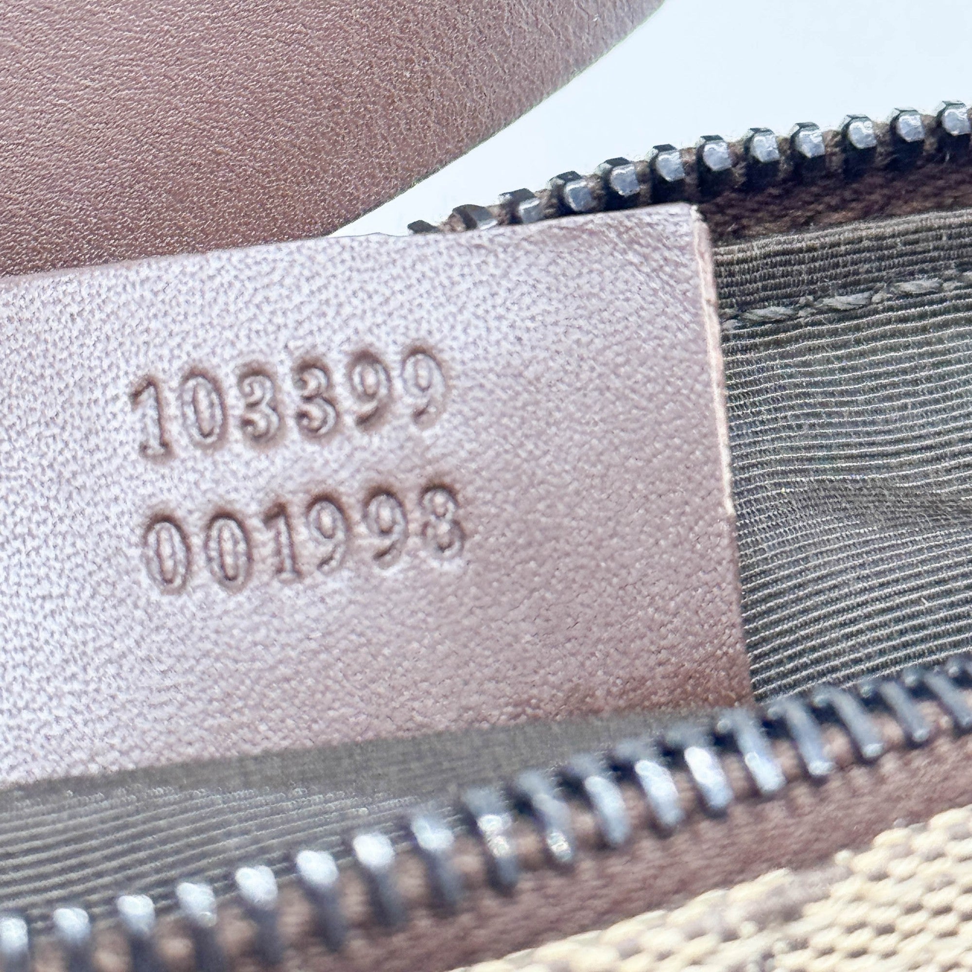 GG Brown Canvas Hand Bag