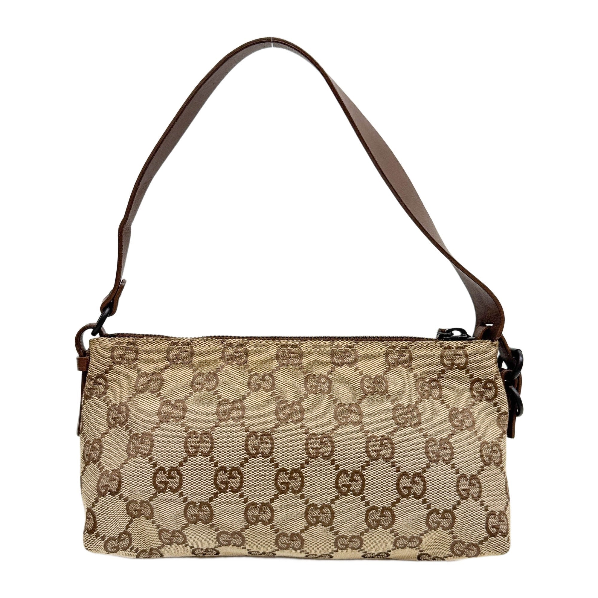 GG Brown Canvas Hand Bag