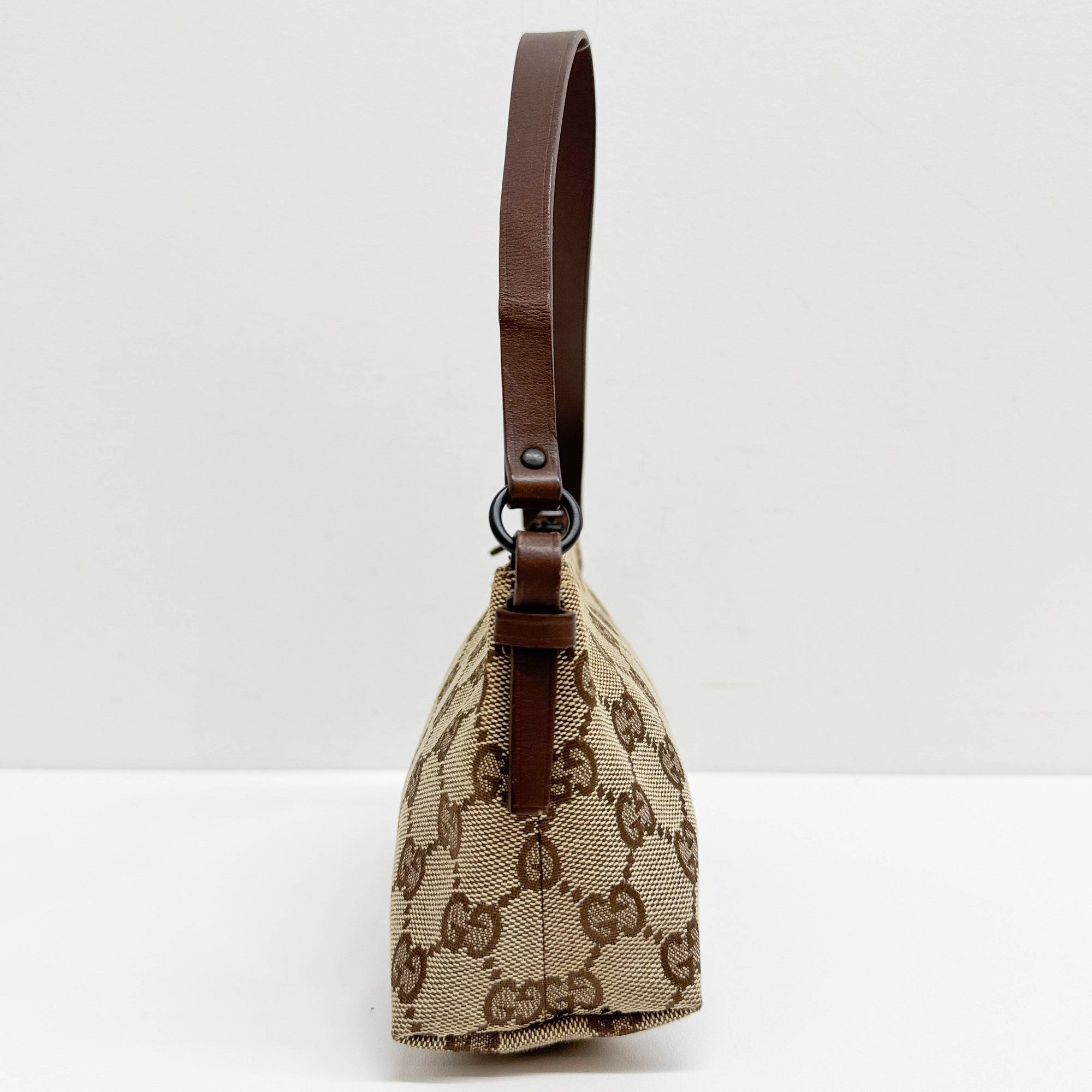 GG Brown Canvas Hand Bag