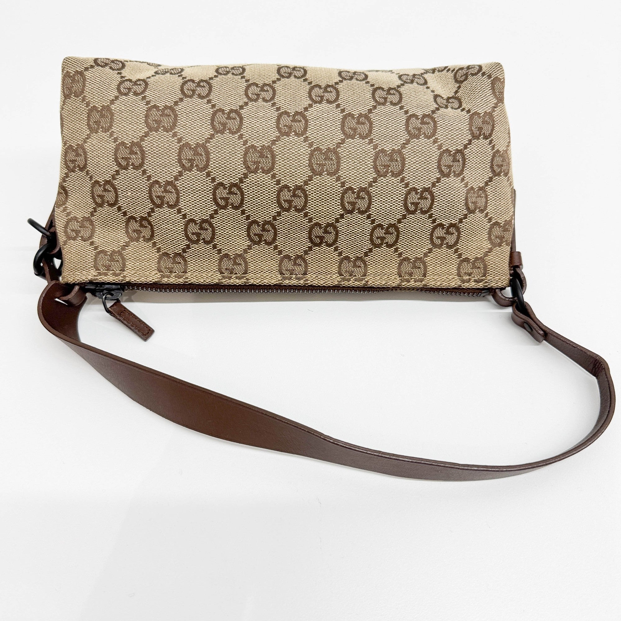 GG Brown Canvas Hand Bag